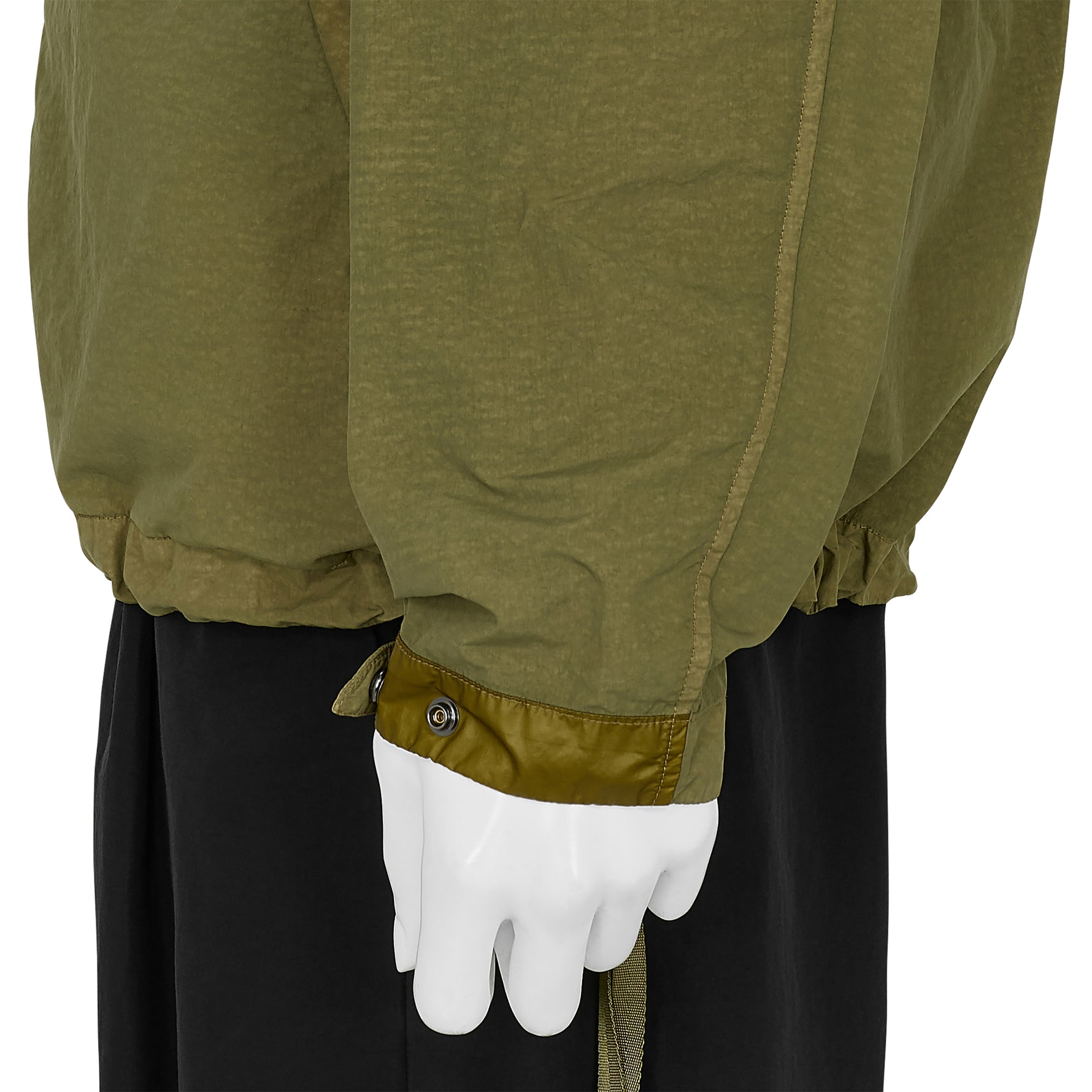 FLATT NYLON PANEL JACKET OLIVE