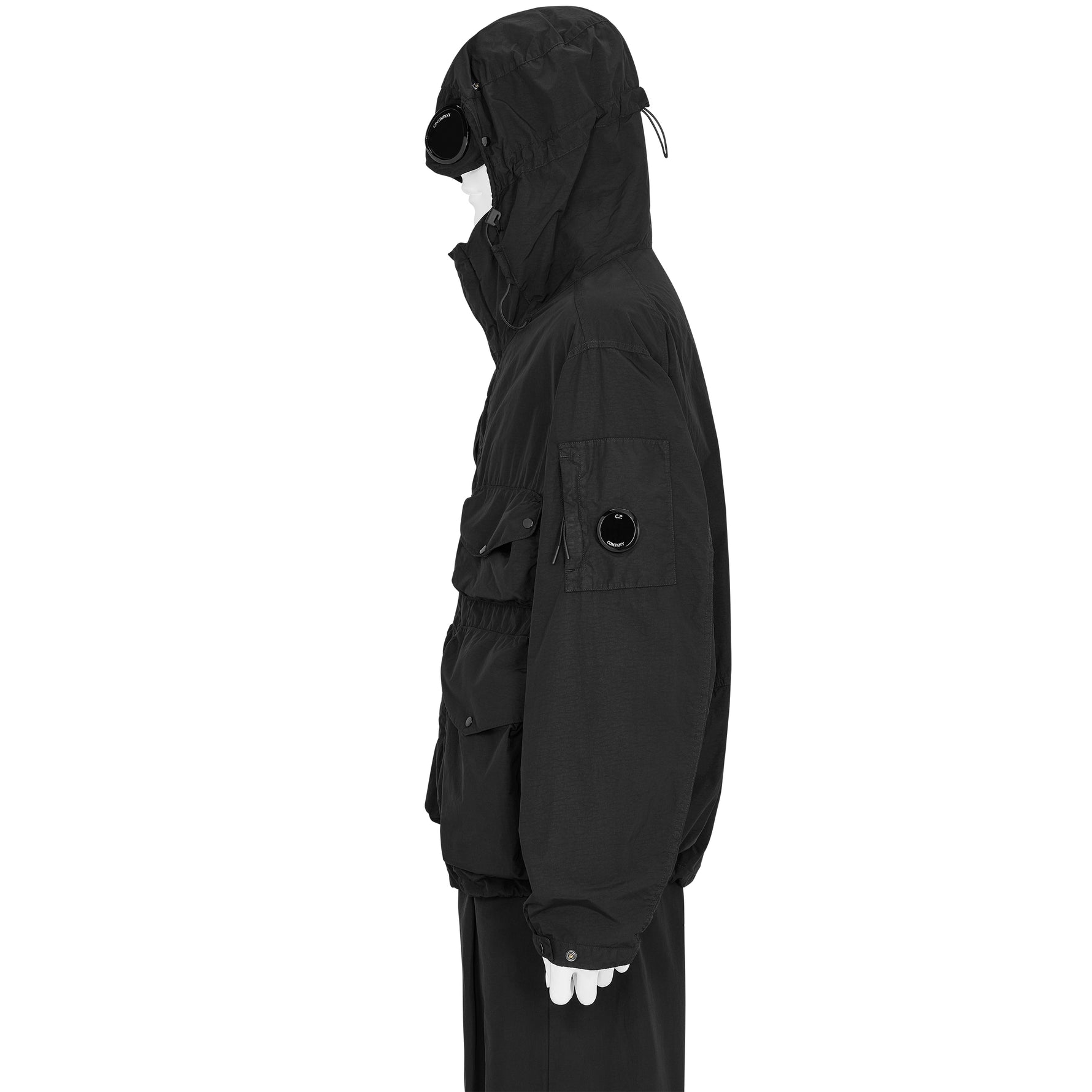 FLATT NYLON GOGGLE JACKET BLACK