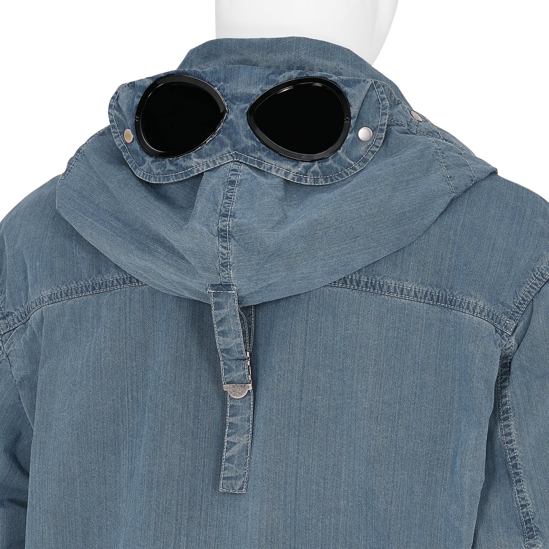 50 FILI BLEACHED GOGGLE JACKET INDIGO