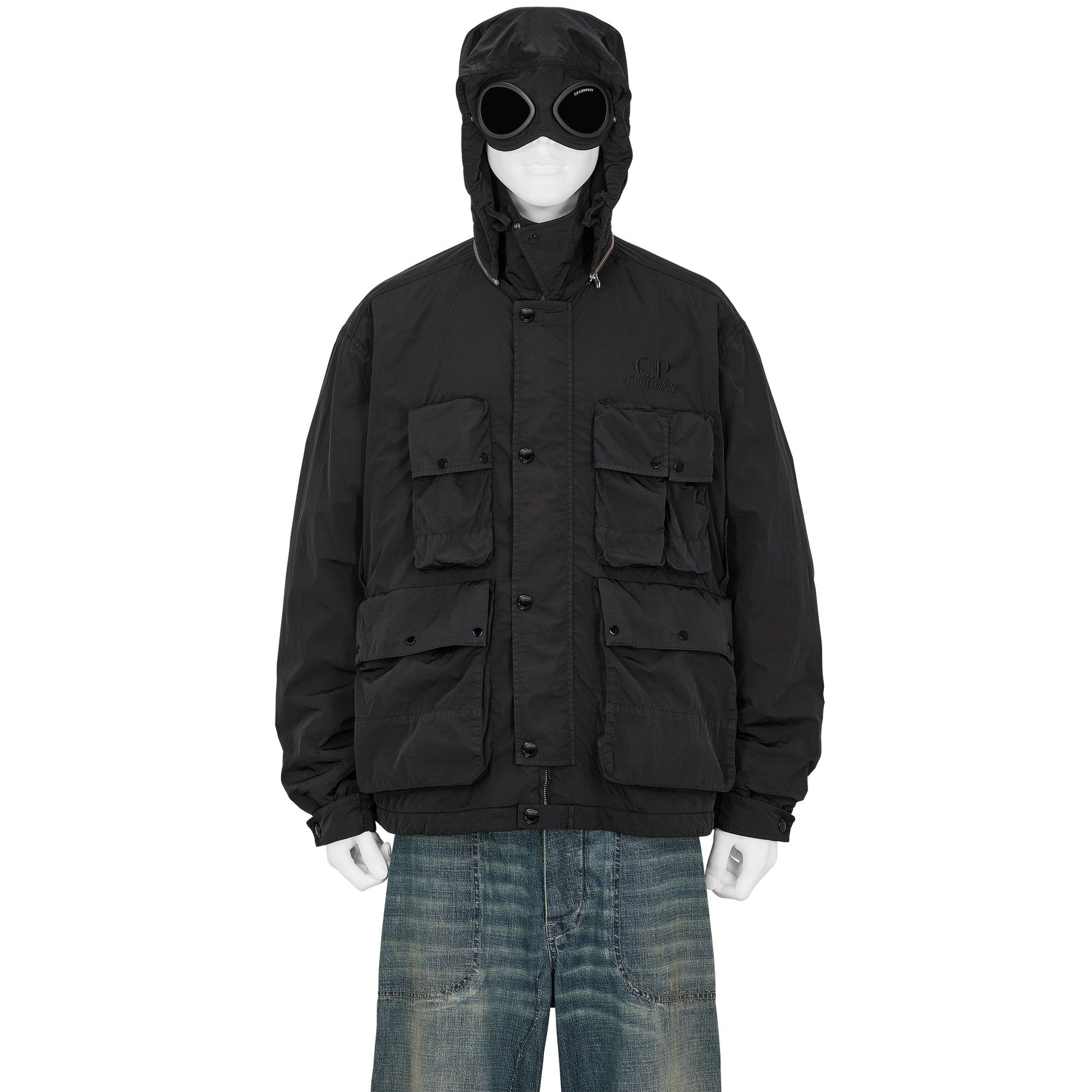 HEAVY CHROME GOGGLE JACKET BLACK