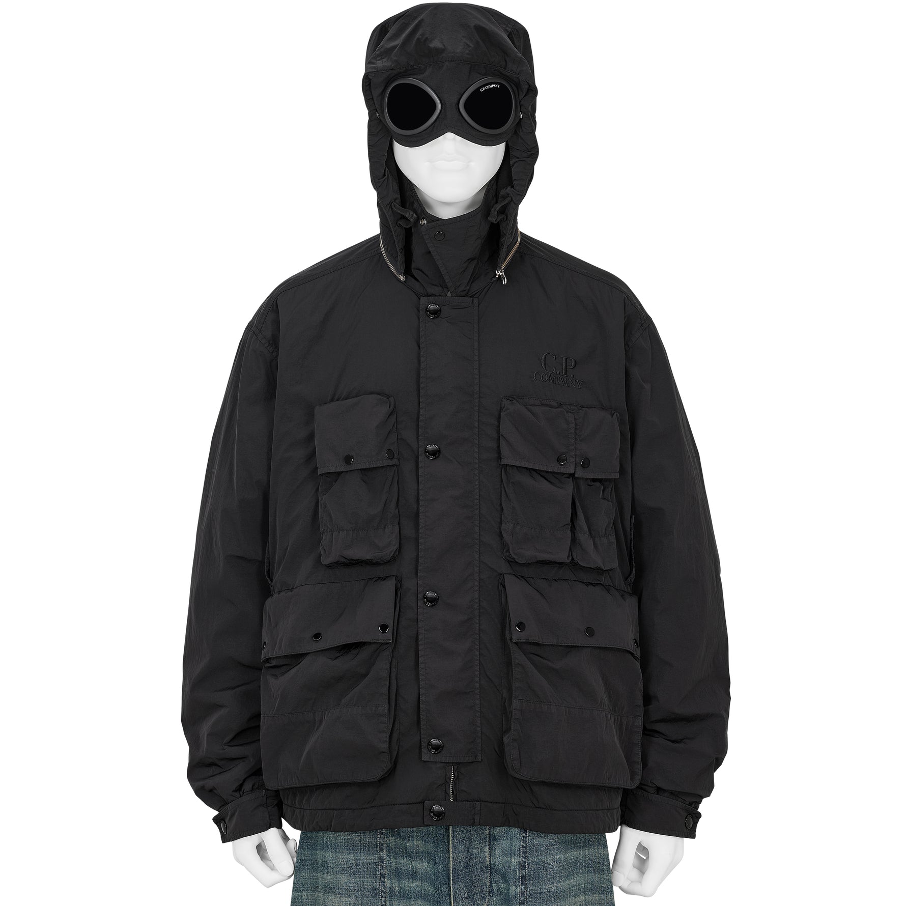 HEAVY CHROME GOGGLE JACKET BLACK