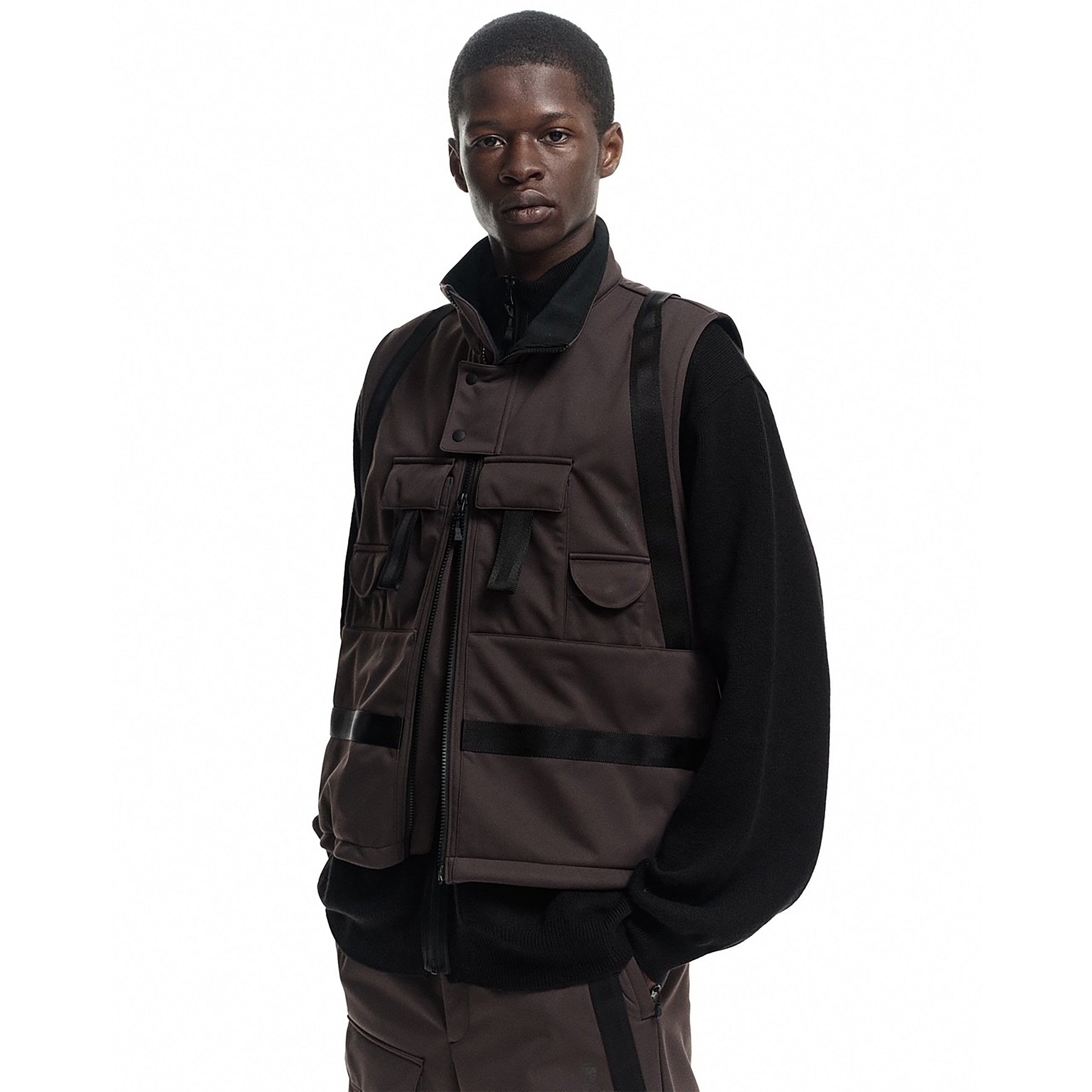 WINDSTOPPER BACK FLEECE 3L VEST BLACK