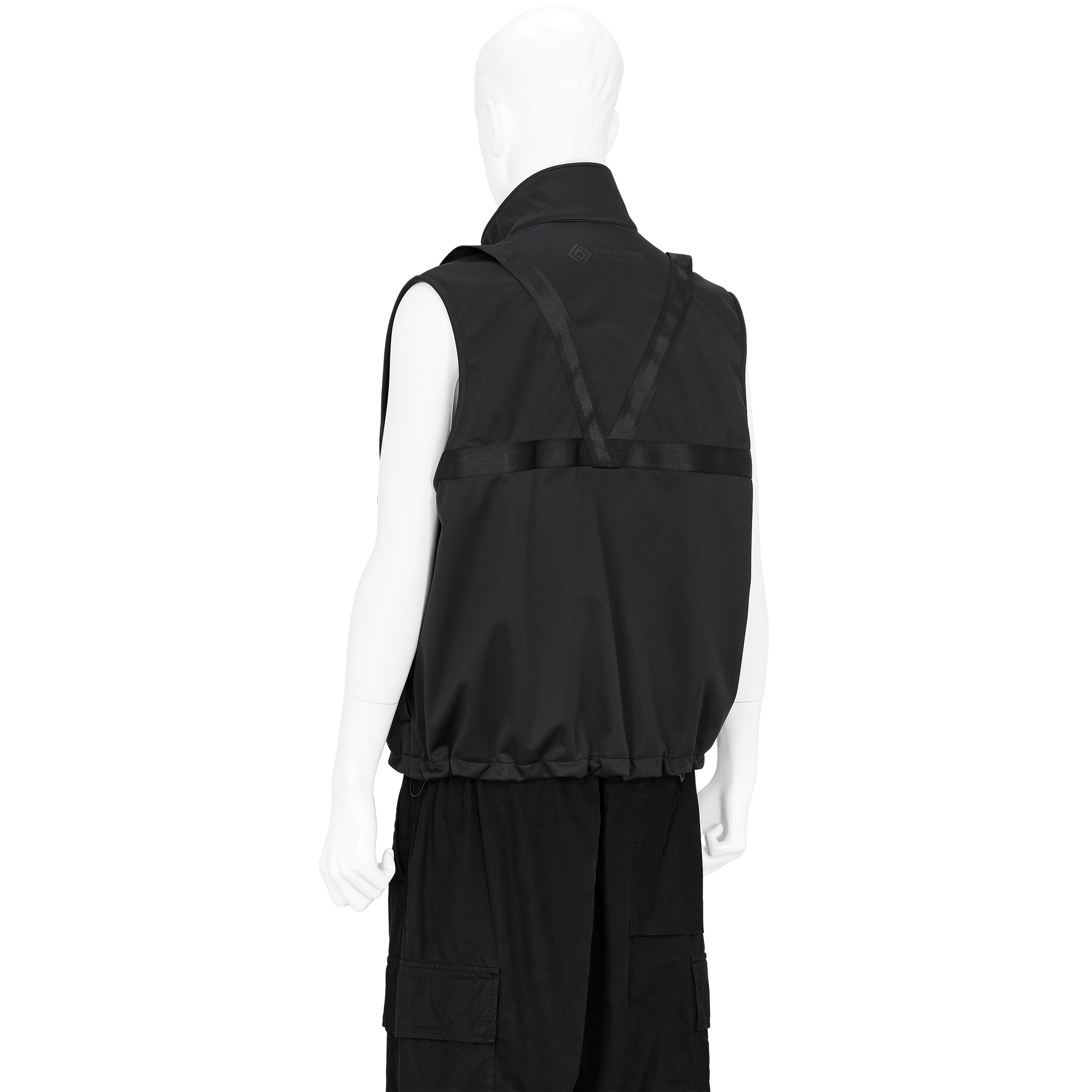 WINDSTOPPER BACK FLEECE 3L VEST BLACK