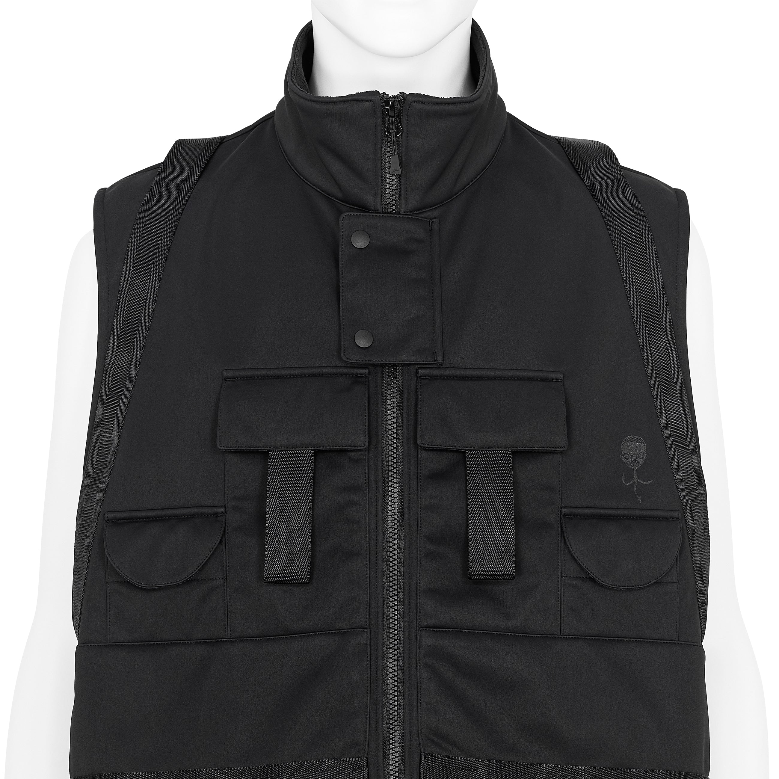 WINDSTOPPER BACK FLEECE 3L VEST BLACK