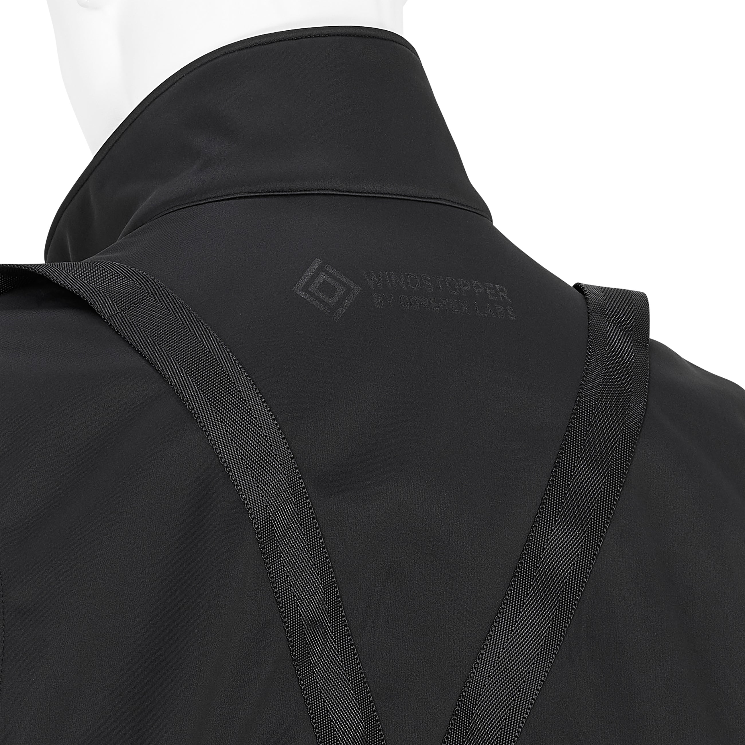 WINDSTOPPER BACK FLEECE 3L VEST BLACK