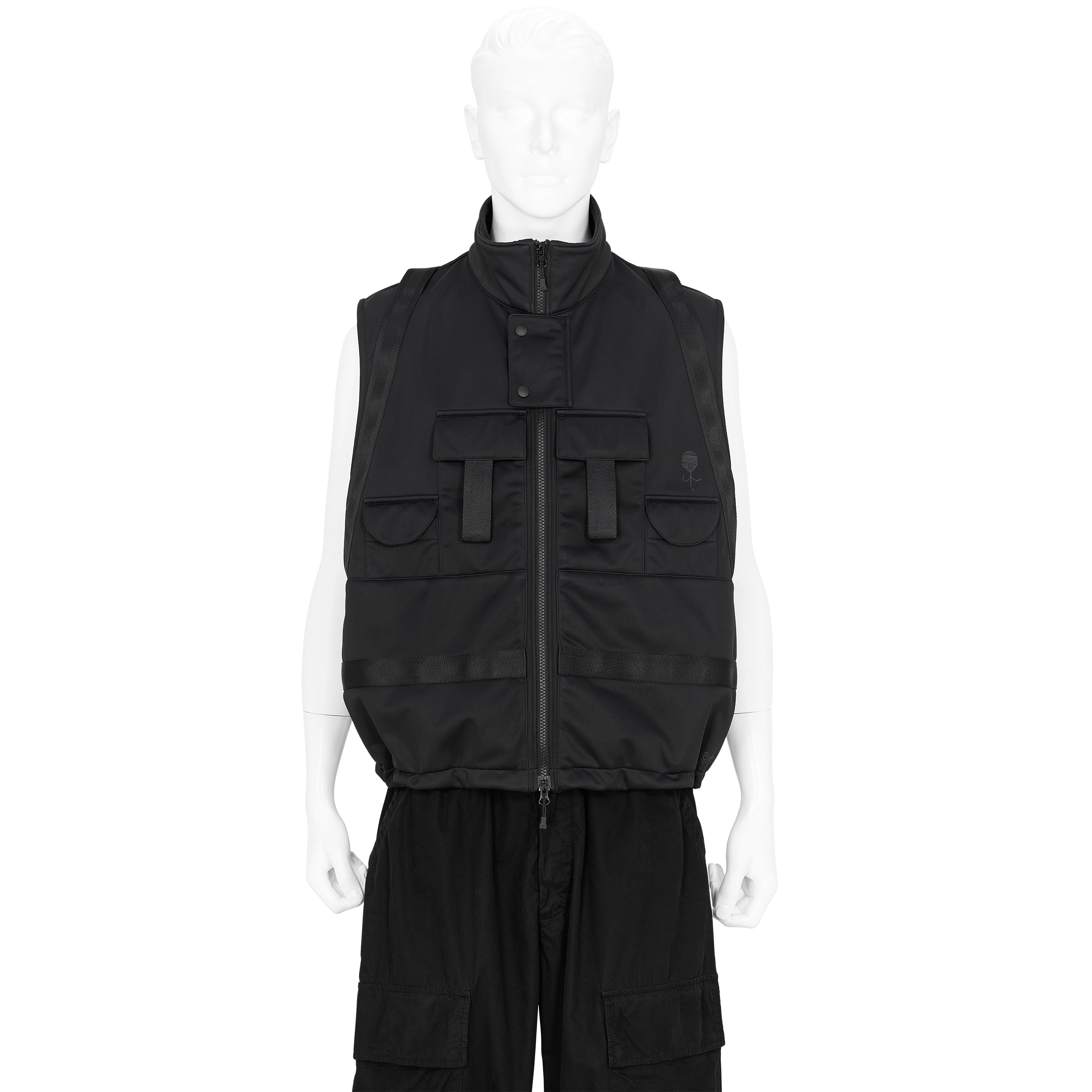 WINDSTOPPER BACK FLEECE 3L VEST BLACK