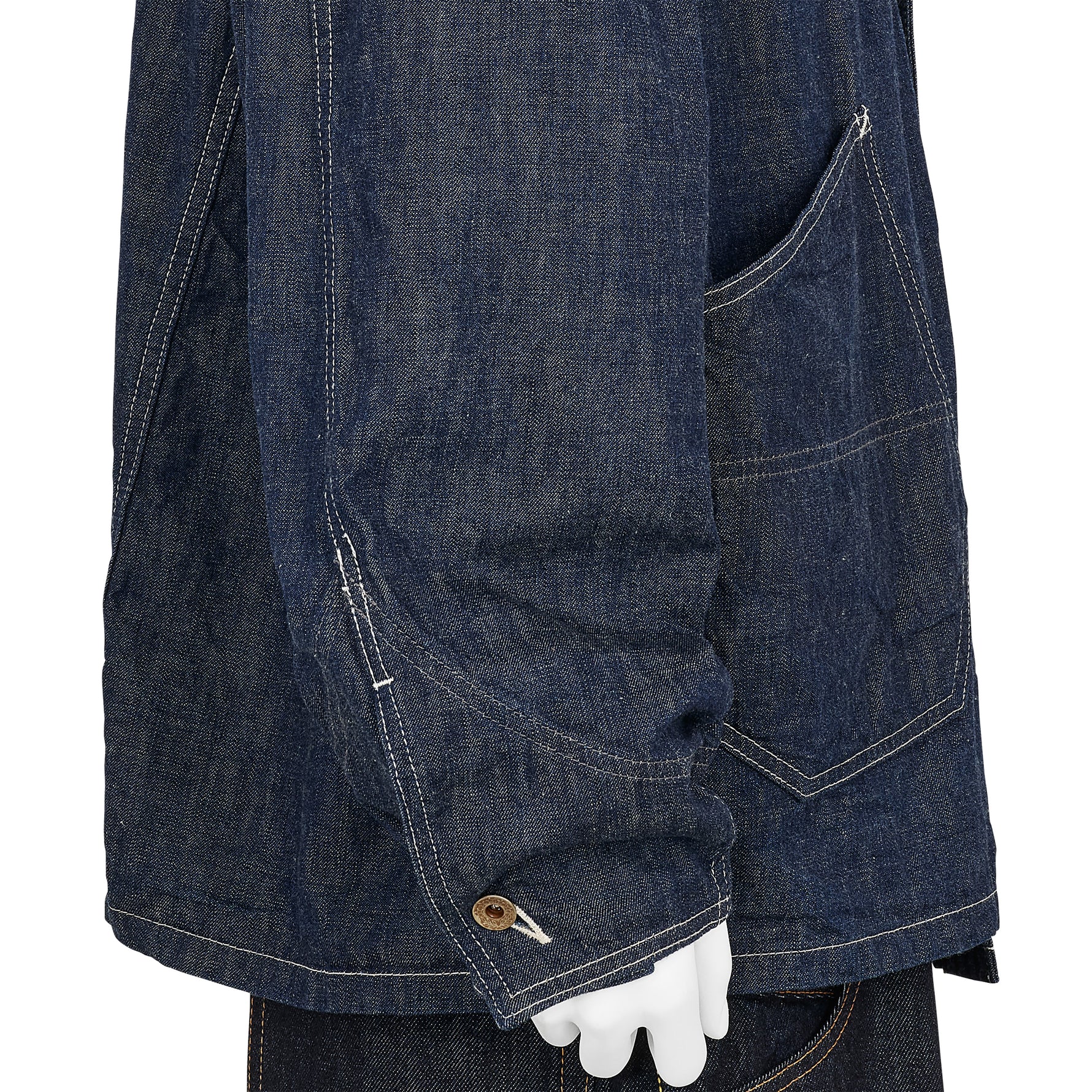 FULLCOUNT COLLABORATION GRAFFITI CHORE JACKET INDIGO
