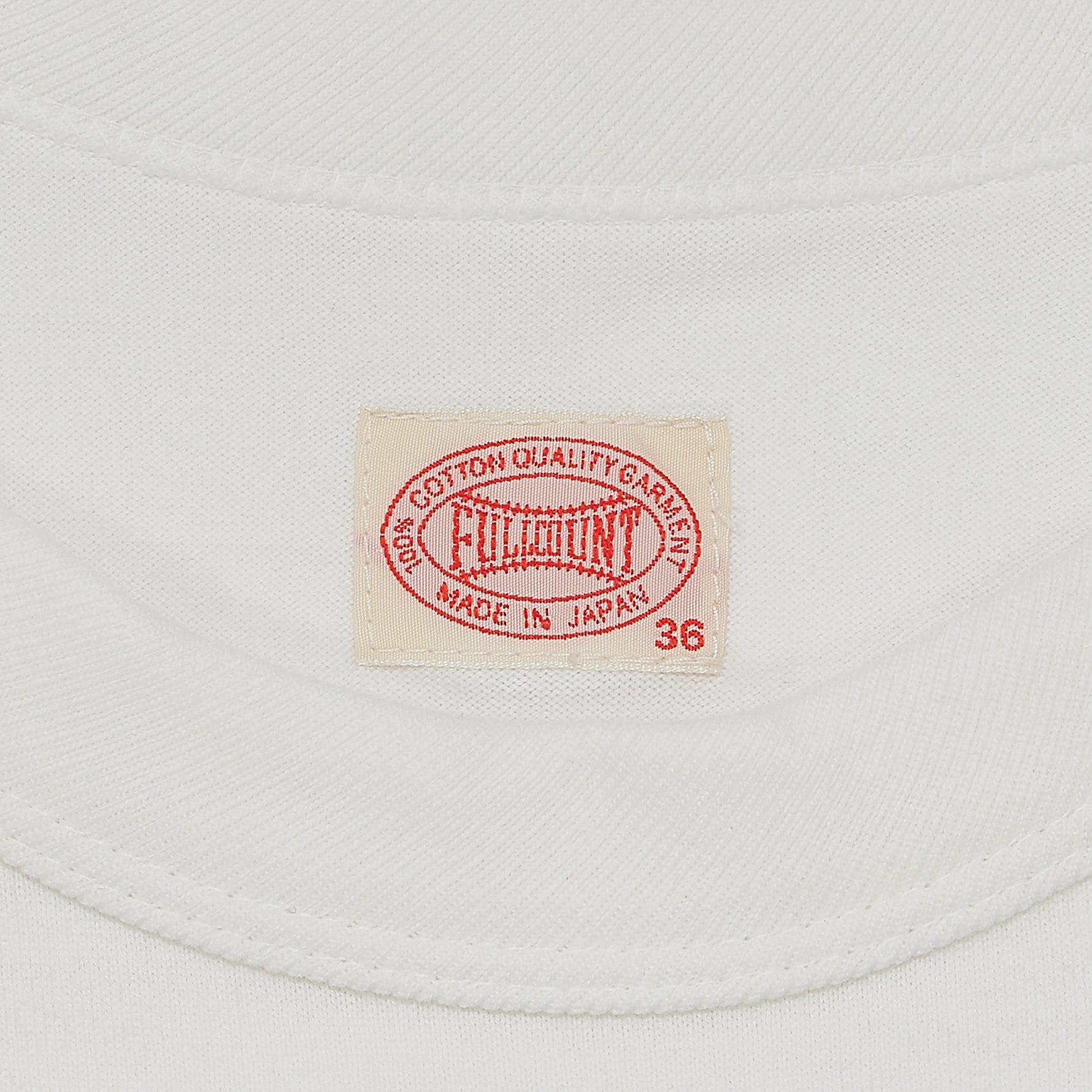 FULLCOUNT COLLABORATION GRAFFITI POCKET RINGER T SHIRT WHITE