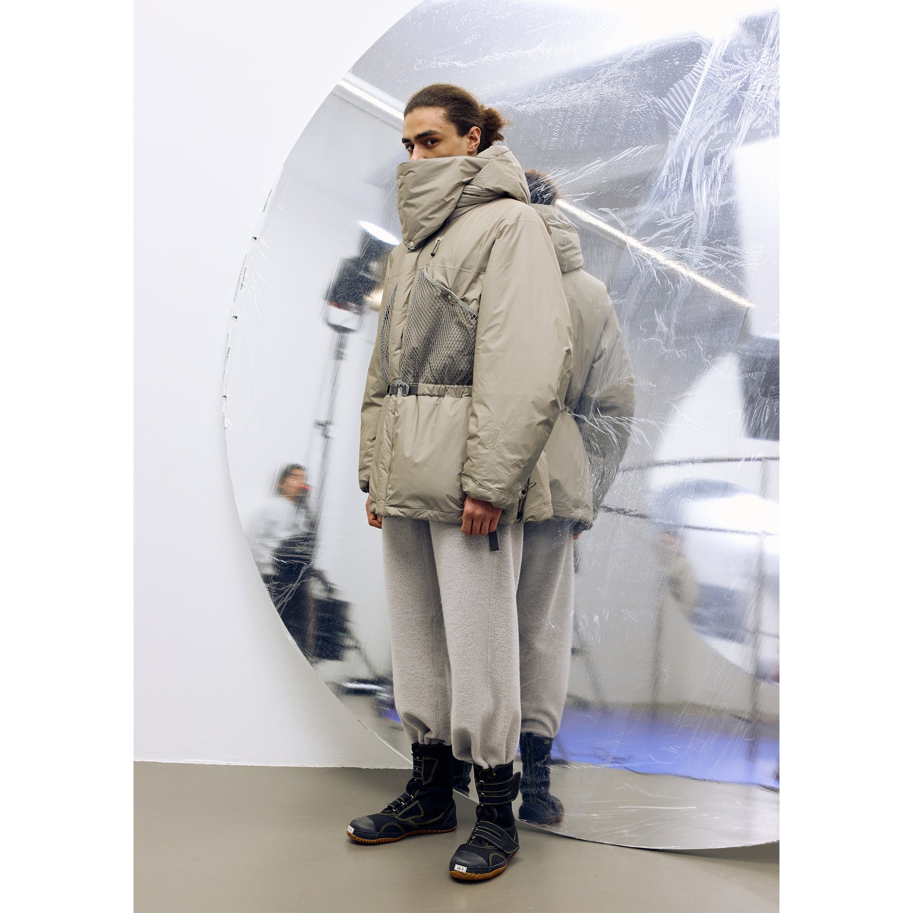 WINDSTOPPER PADDED COMPOSITE PARKA DUNE