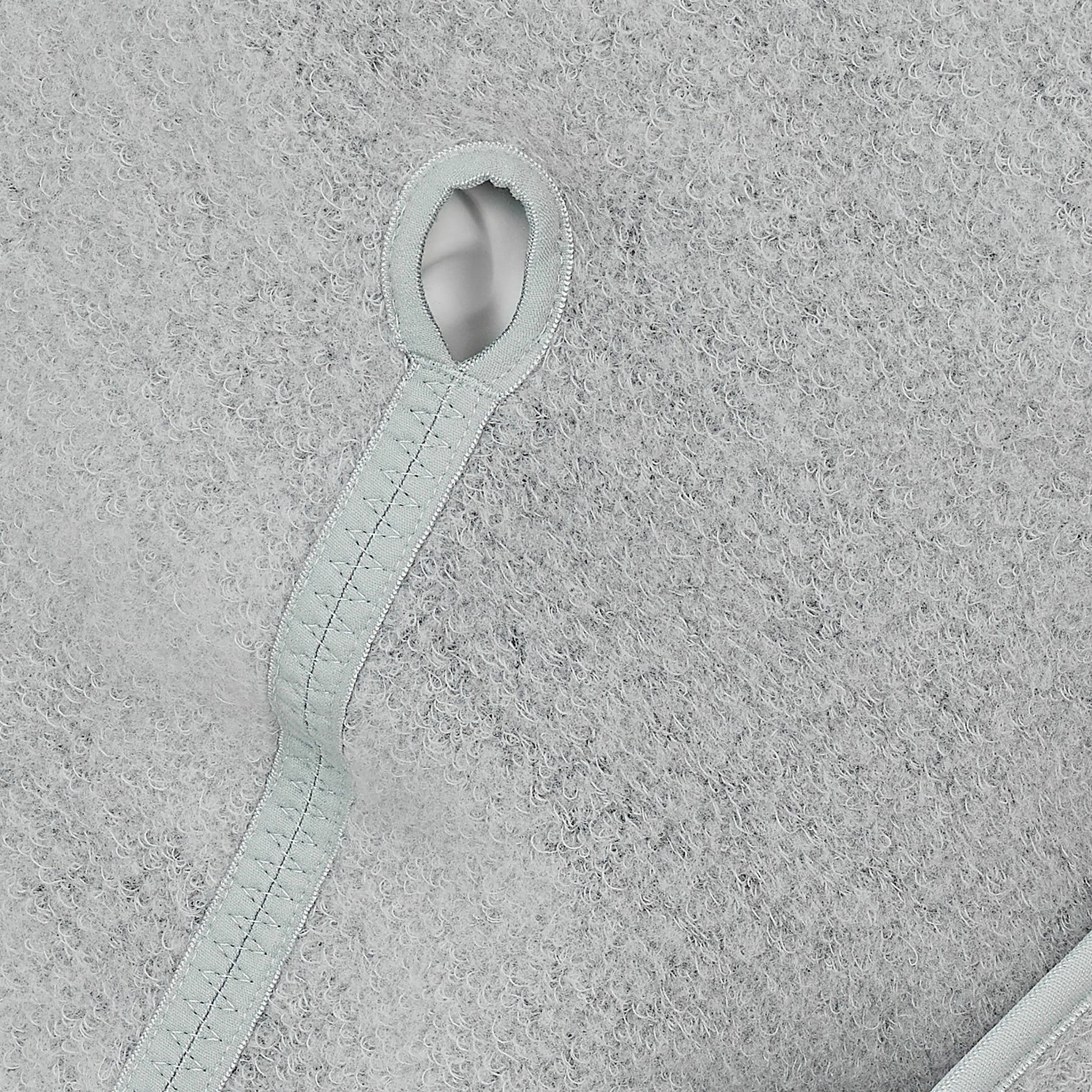 WOOL FLEECE HOOD ASH GREY