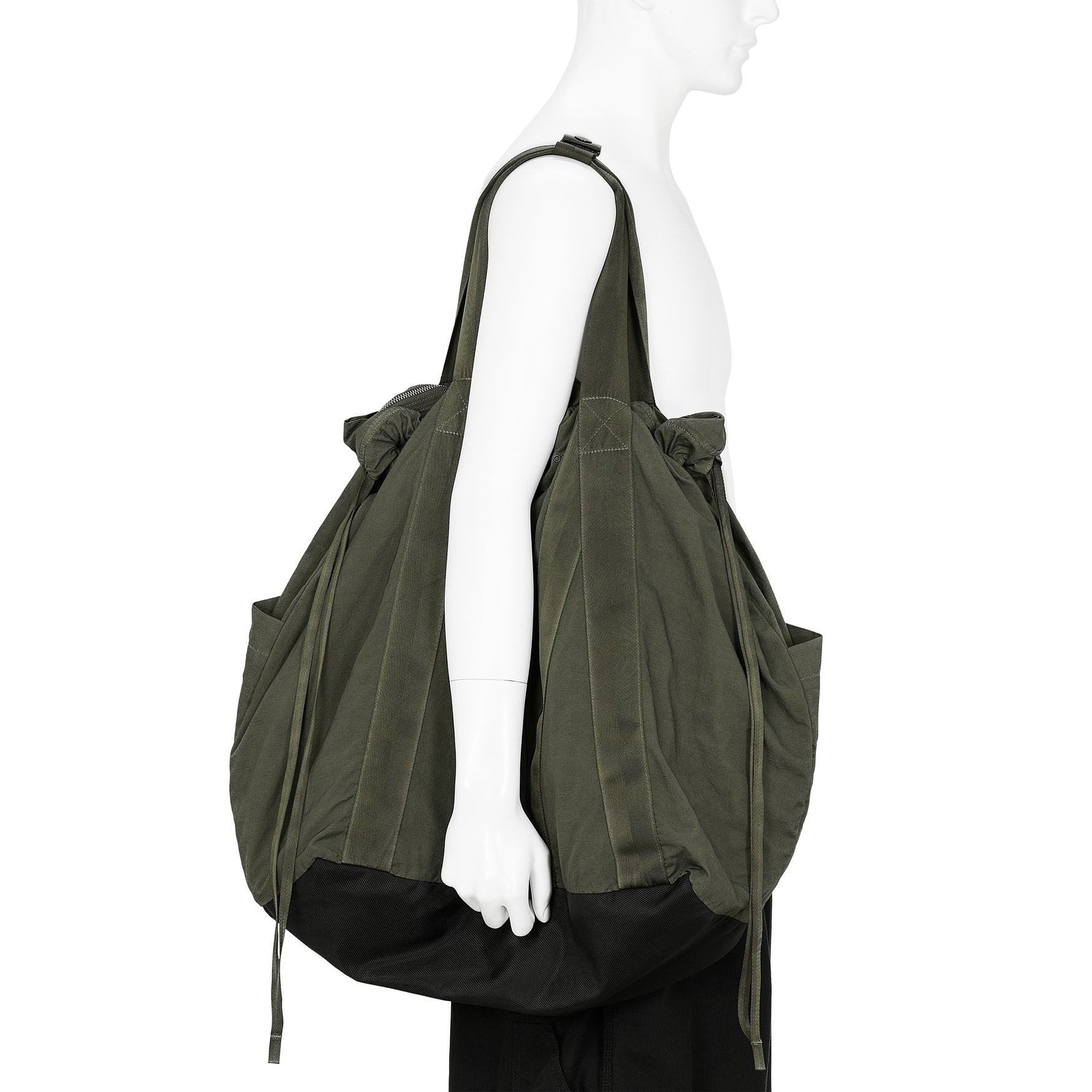 GARMENT DYED TOTE BAG OLIVE
