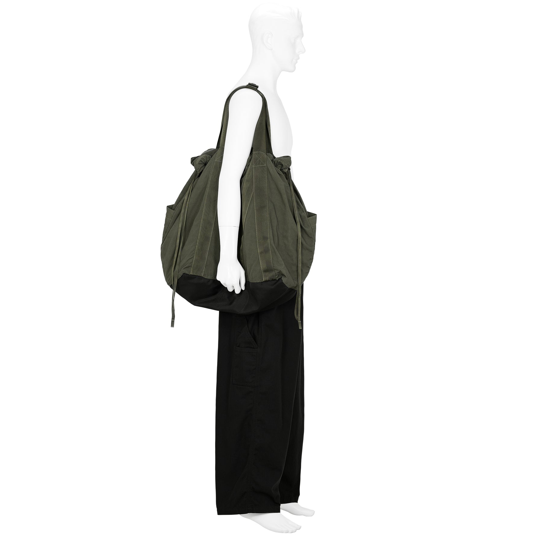 GARMENT DYED TOTE BAG OLIVE