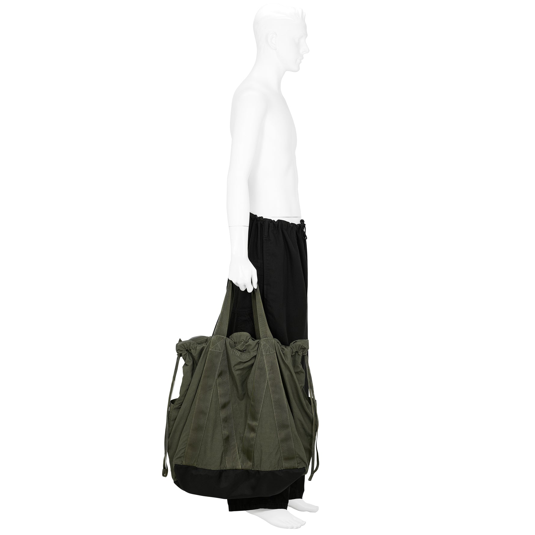 GARMENT DYED TOTE BAG OLIVE