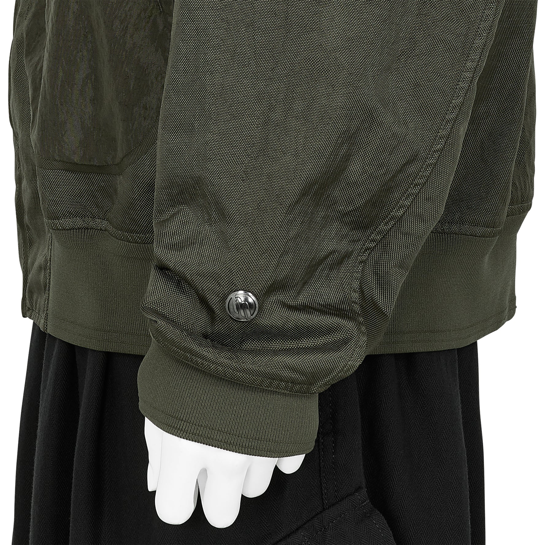 TRAMA 3D GARMENT DYED JACQUARD BOMBER JACKET OLIVE