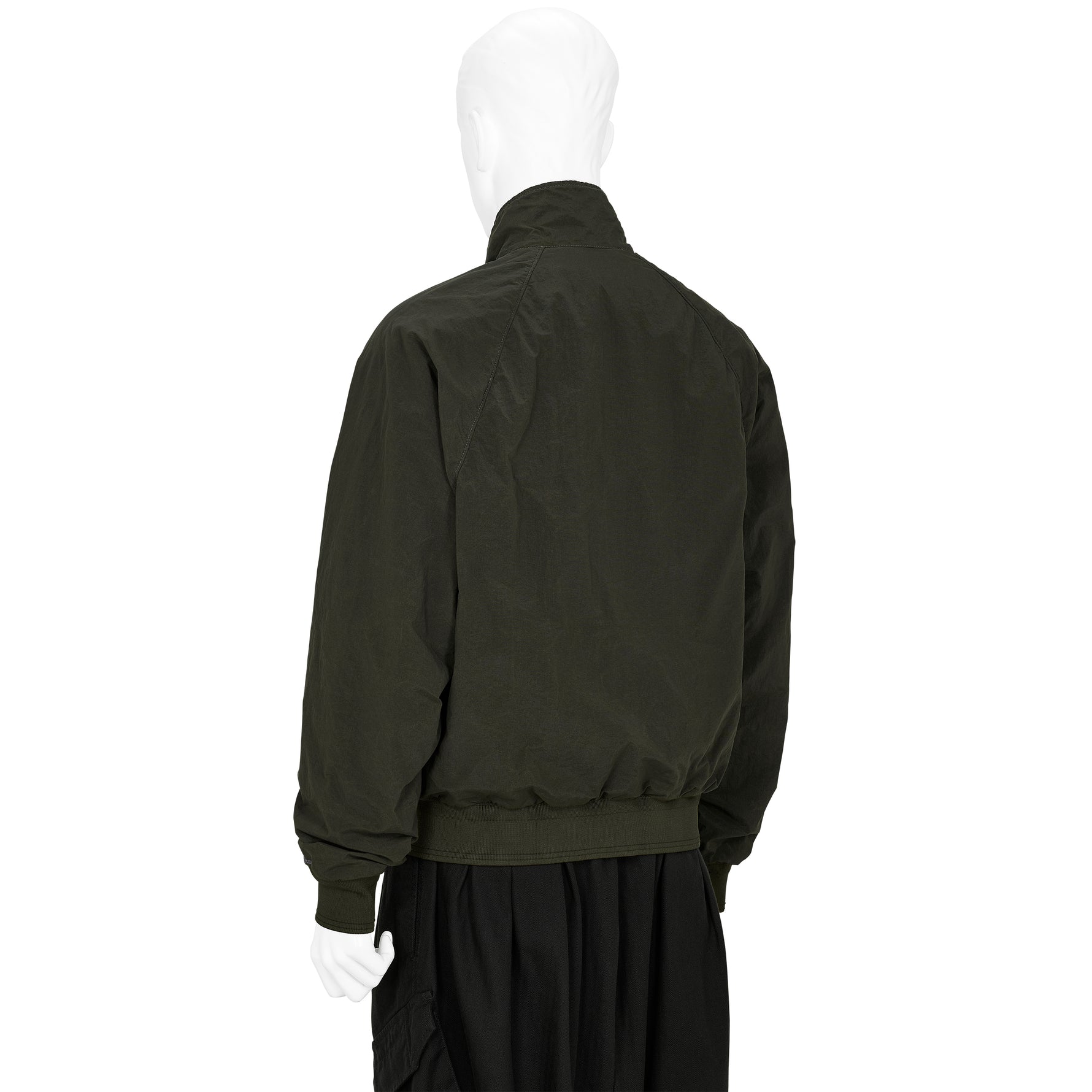 GARMENT DYED HARRINGTON JACKET DARK GREEN