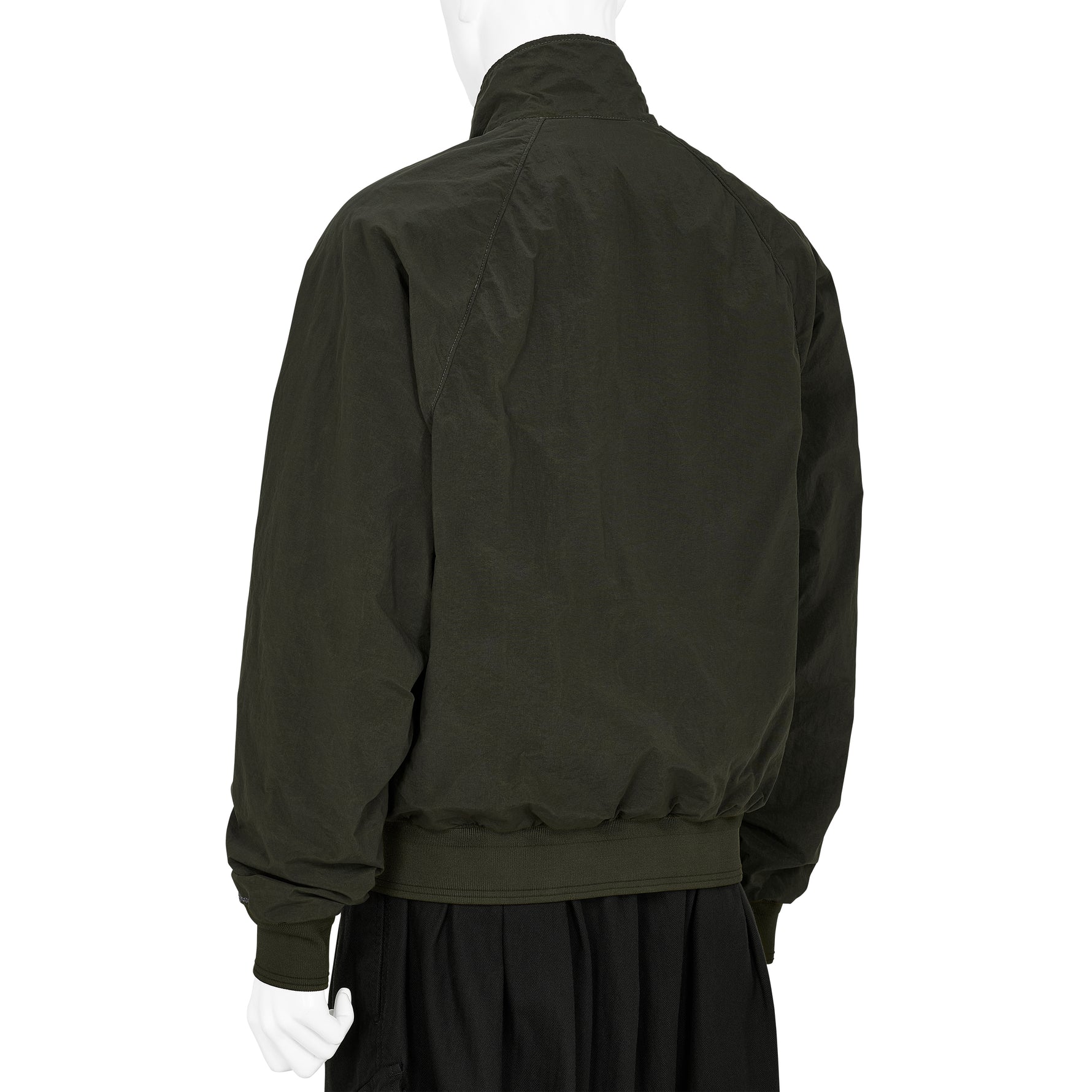 GARMENT DYED HARRINGTON JACKET DARK GREEN