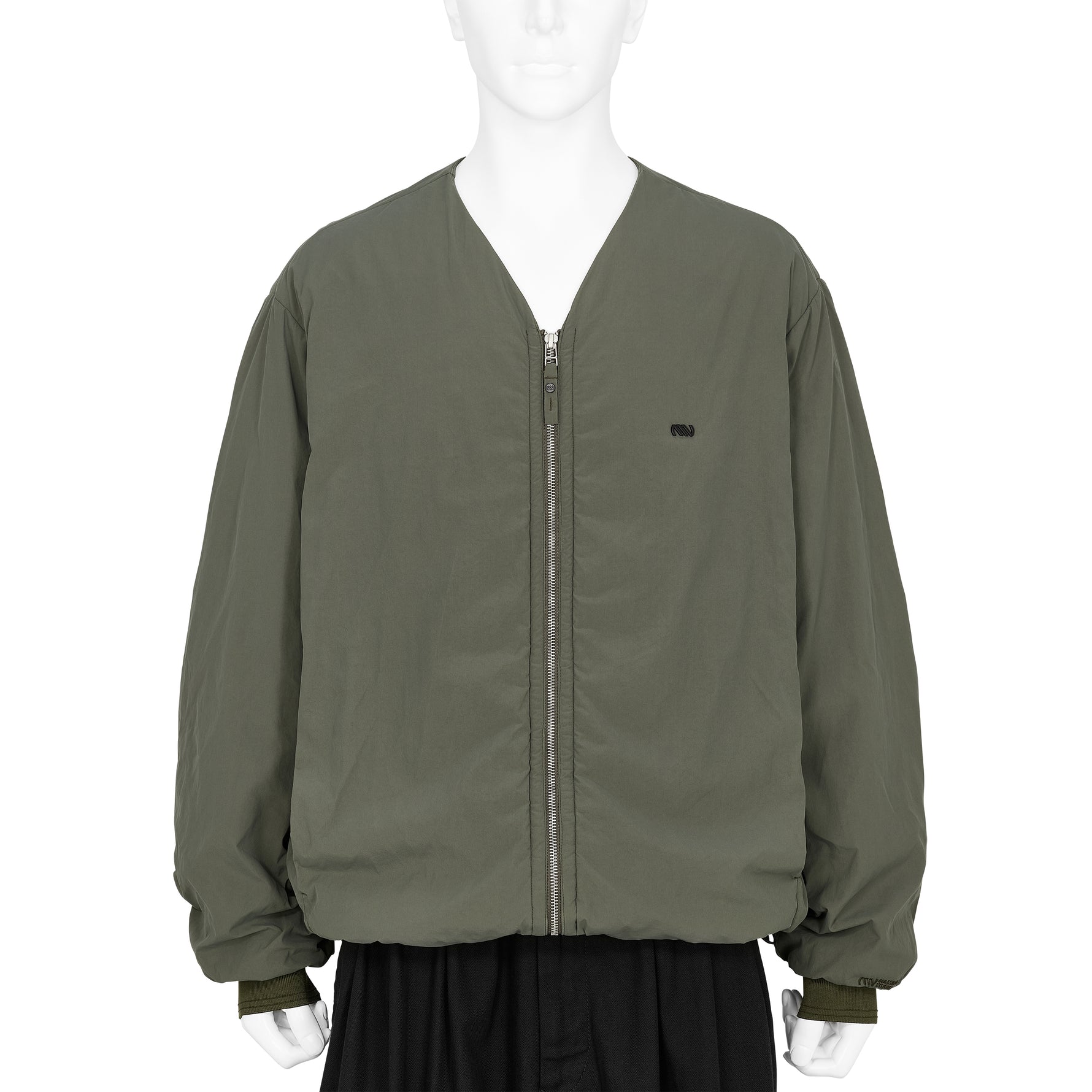 GARMENT DYED LIGHT LINER JACKET SAGE GREEN