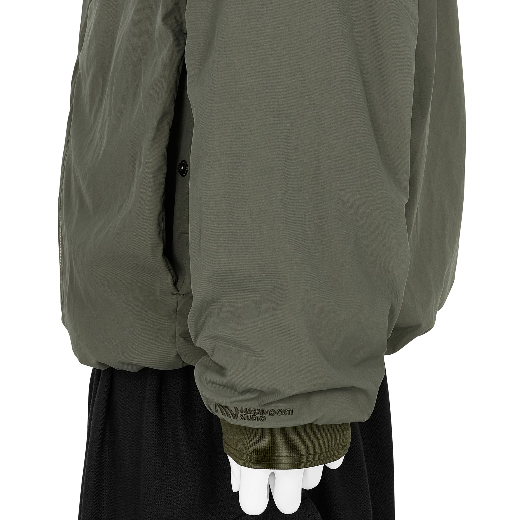 GARMENT DYED LIGHT LINER JACKET SAGE GREEN