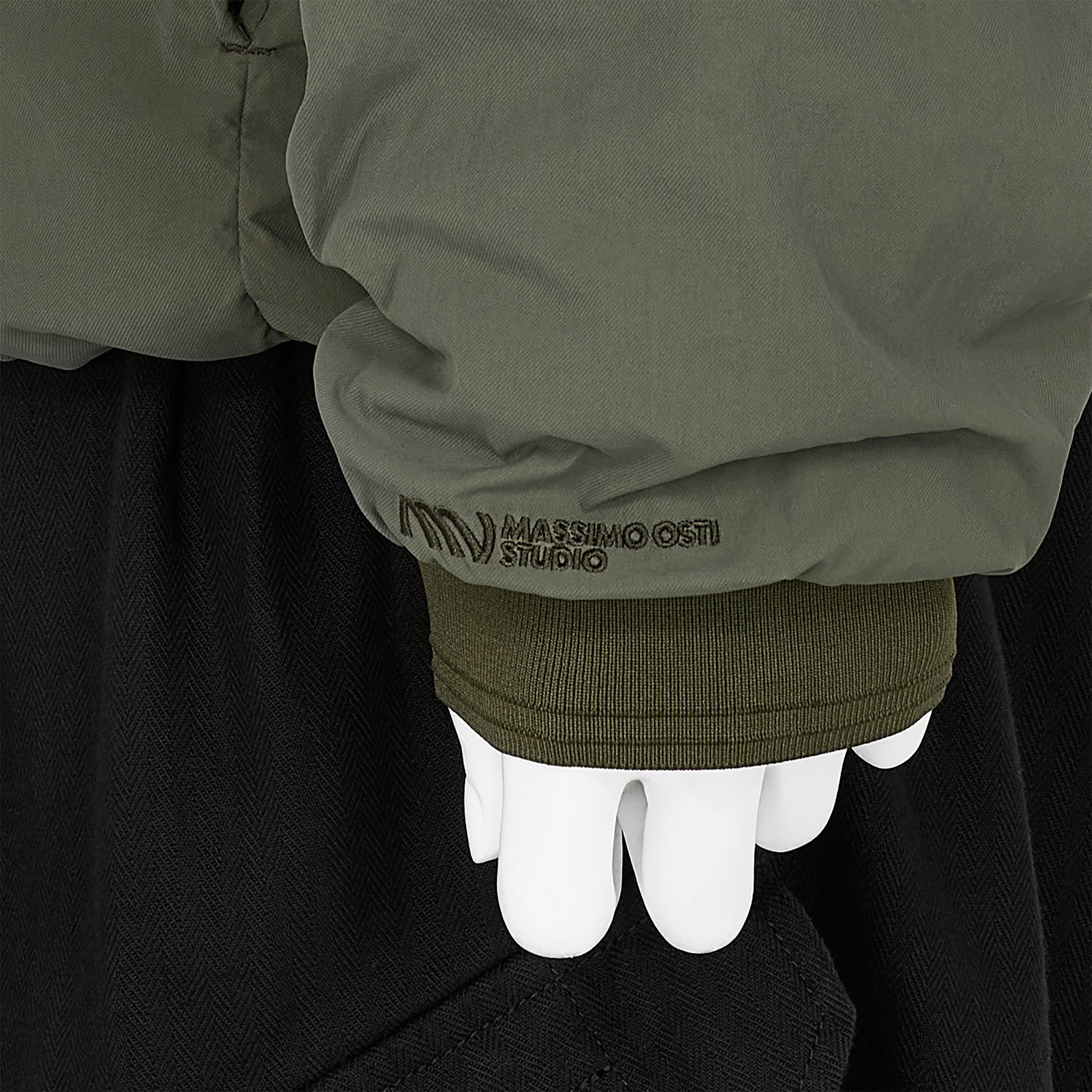 GARMENT DYED LIGHT LINER JACKET SAGE GREEN