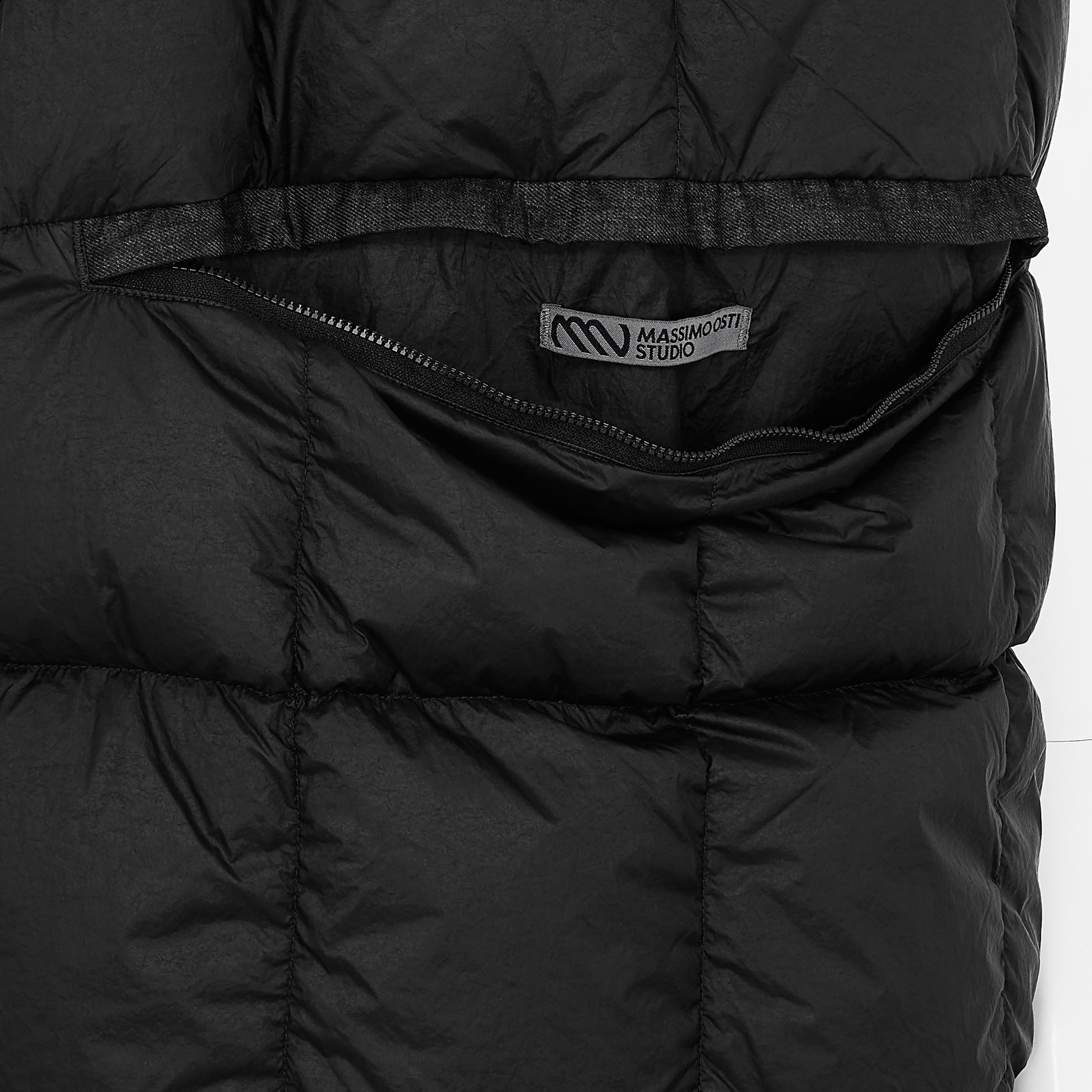 FRESCO WOOL GUM RESINED AND GARMENT DYED VEST MELANGE INDIGO