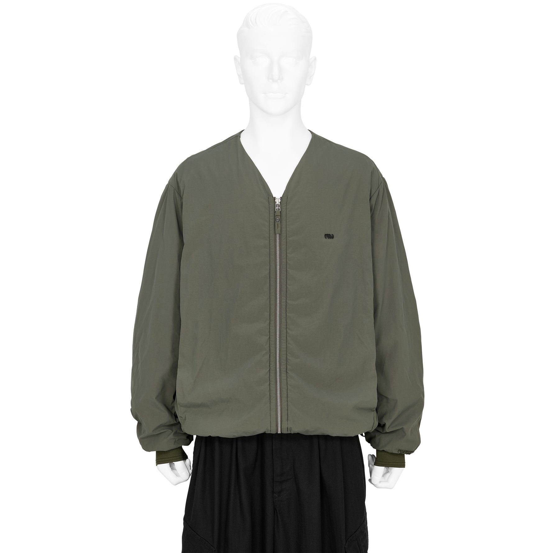 GARMENT DYED LIGHT LINER JACKET SAGE GREEN
