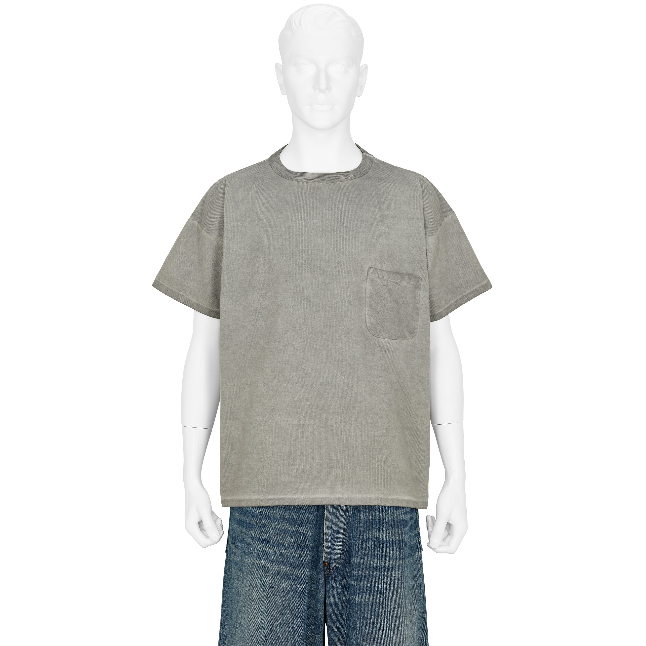 TEE SHIRT CHARCOAL DYED GRAY