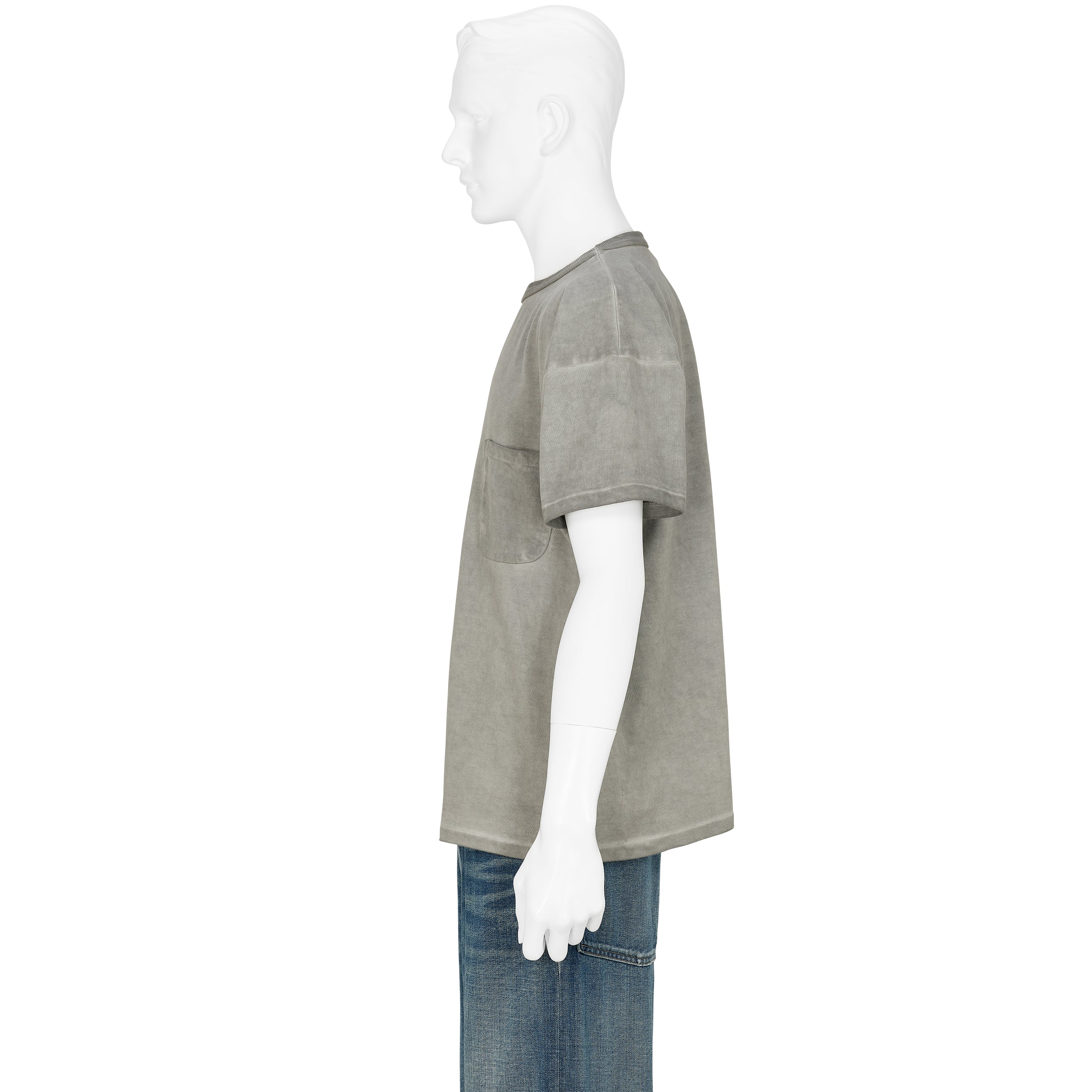 TEE SHIRT CHARCOAL DYED GRAY