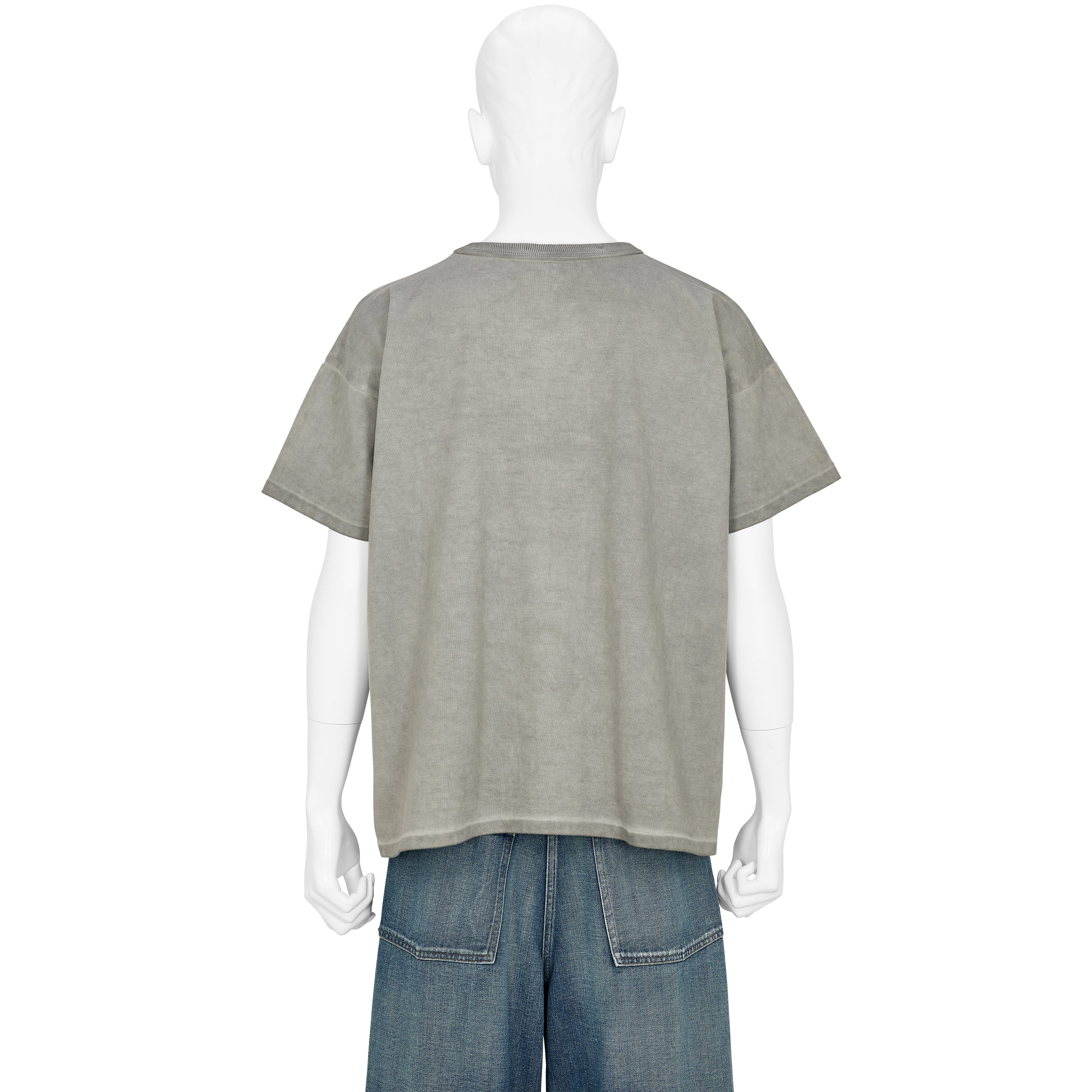 TEE SHIRT CHARCOAL DYED GRAY
