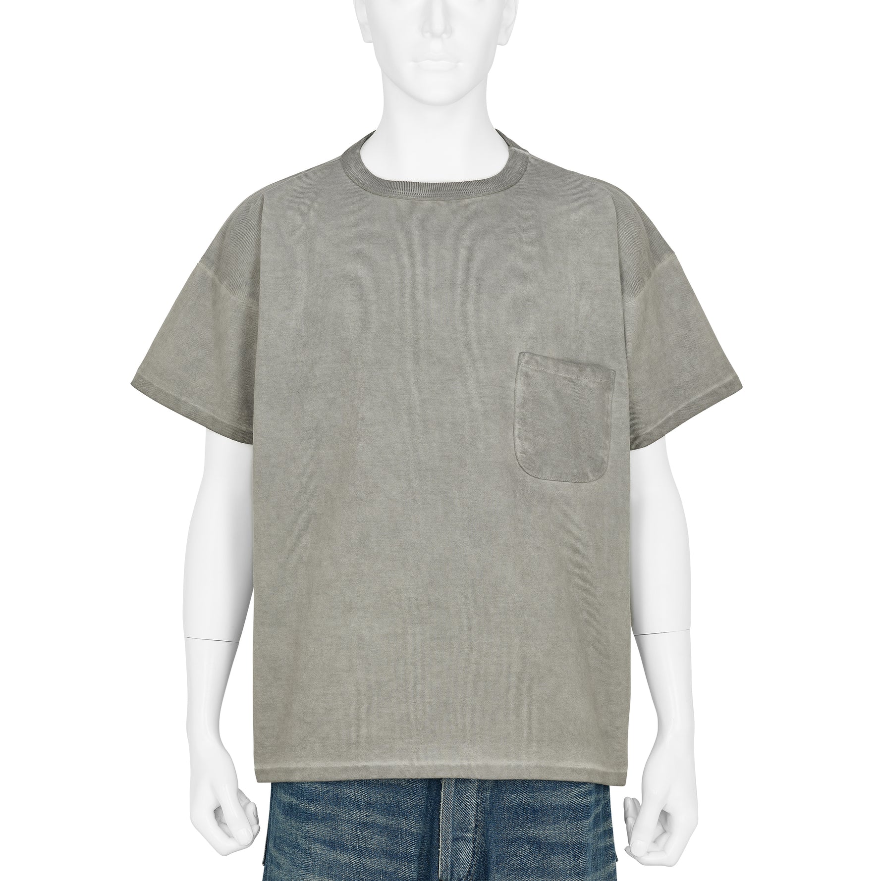 TEE SHIRT CHARCOAL DYED GRAY