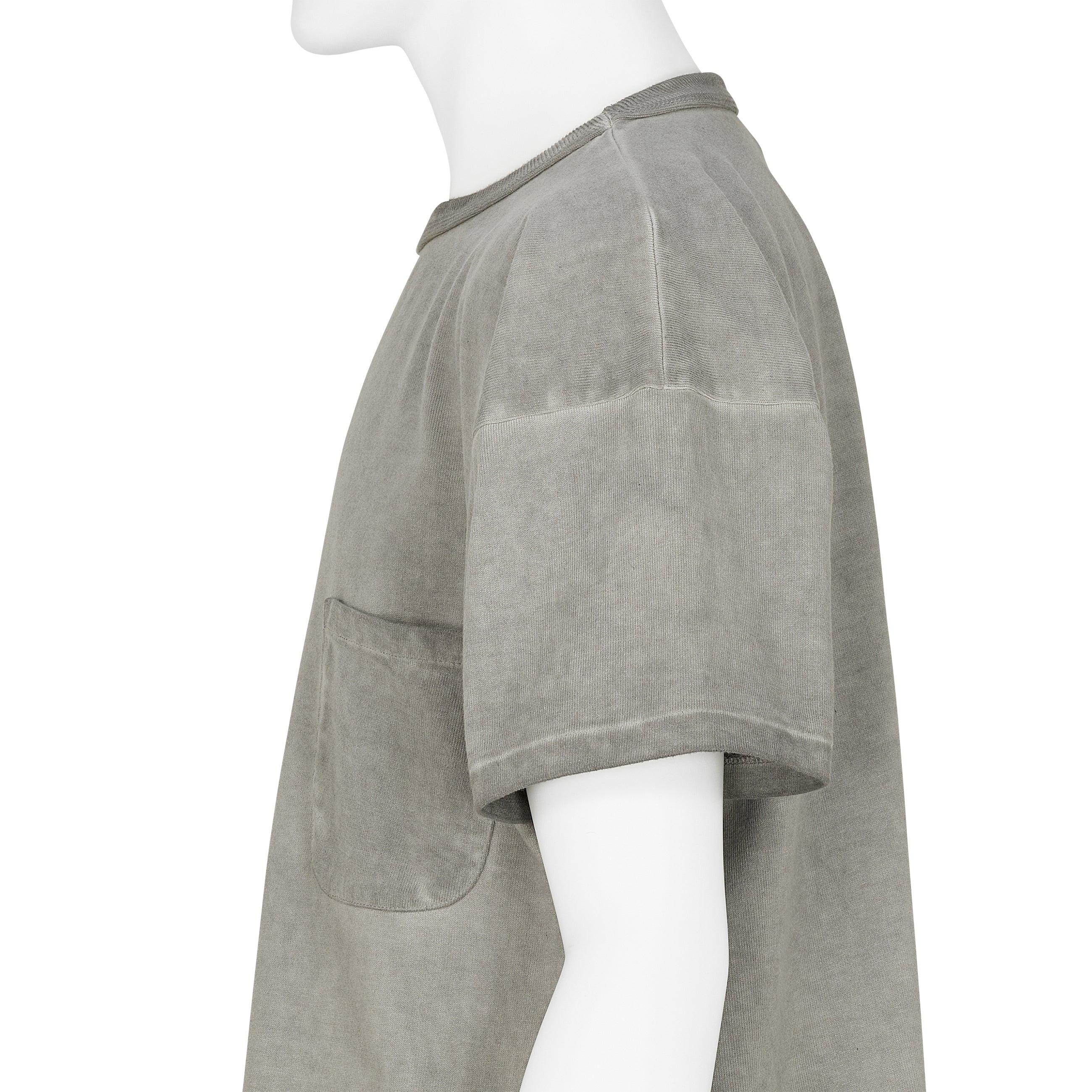 TEE SHIRT CHARCOAL DYED GRAY
