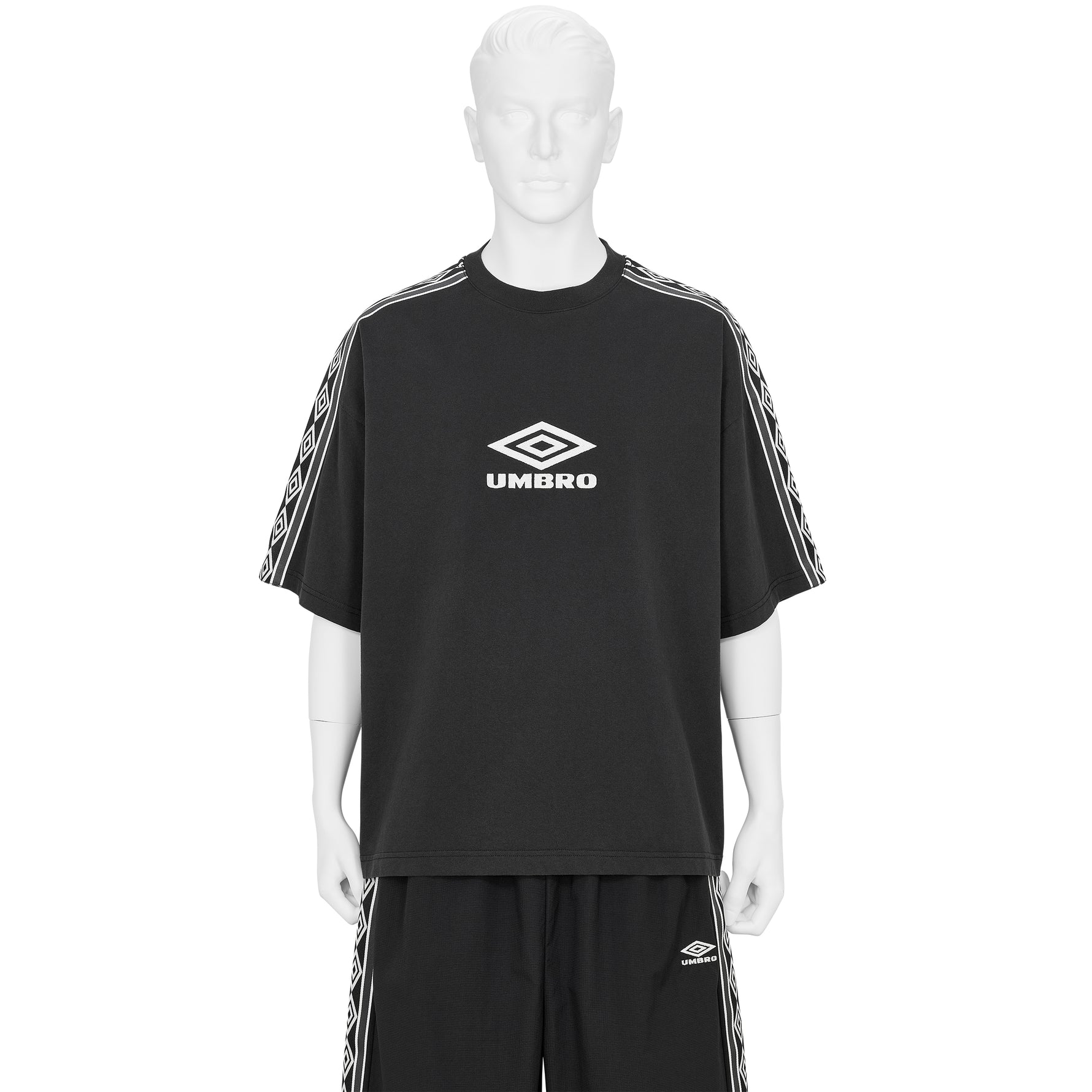 OFFENSE DEFENSE TAPE TEE WASHED BLACK