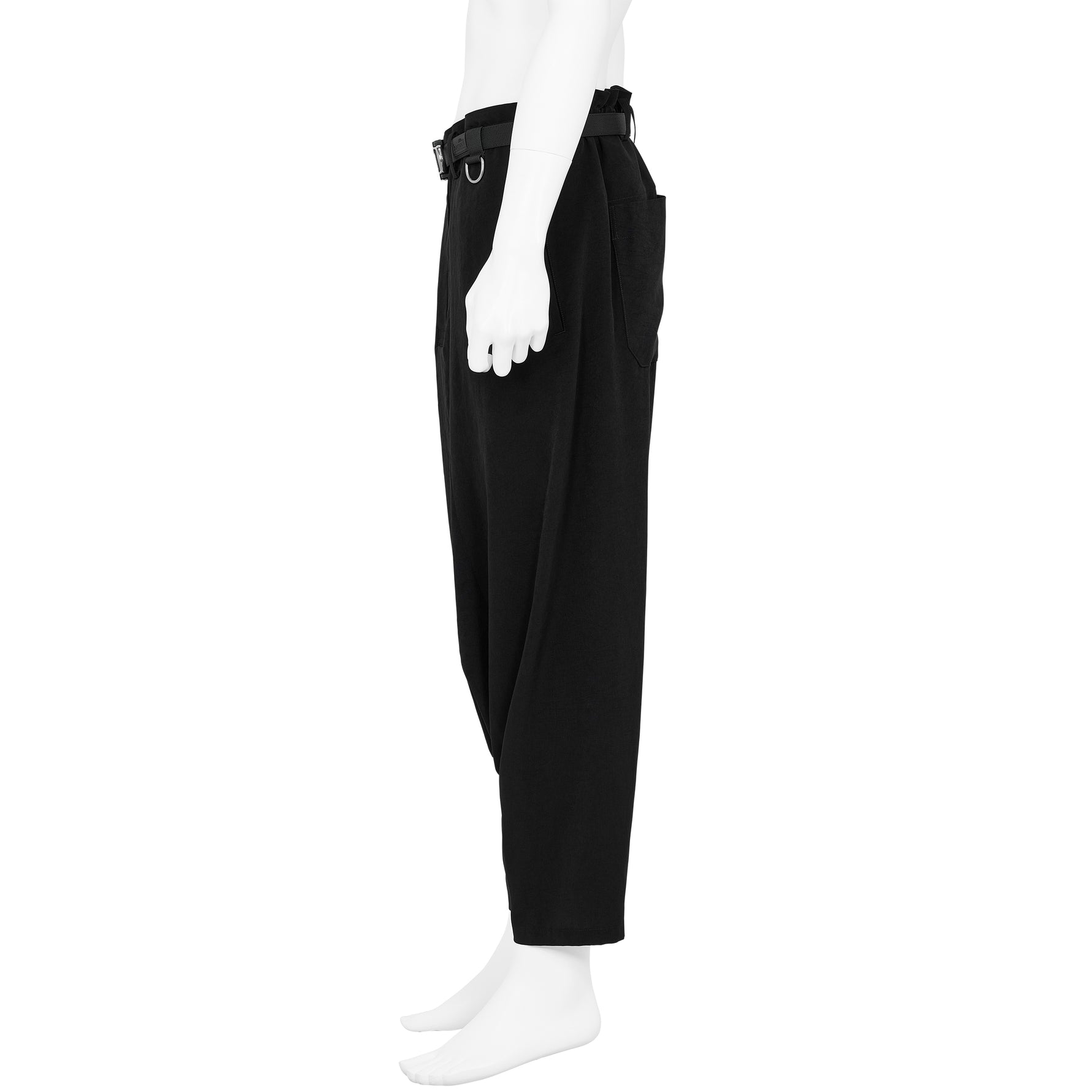TUXEDO GUSSET SARROUEL PANTS BLACK
