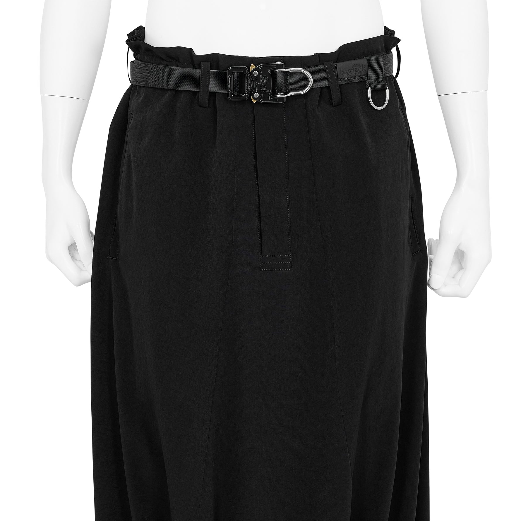 TUXEDO GUSSET SARROUEL PANTS BLACK