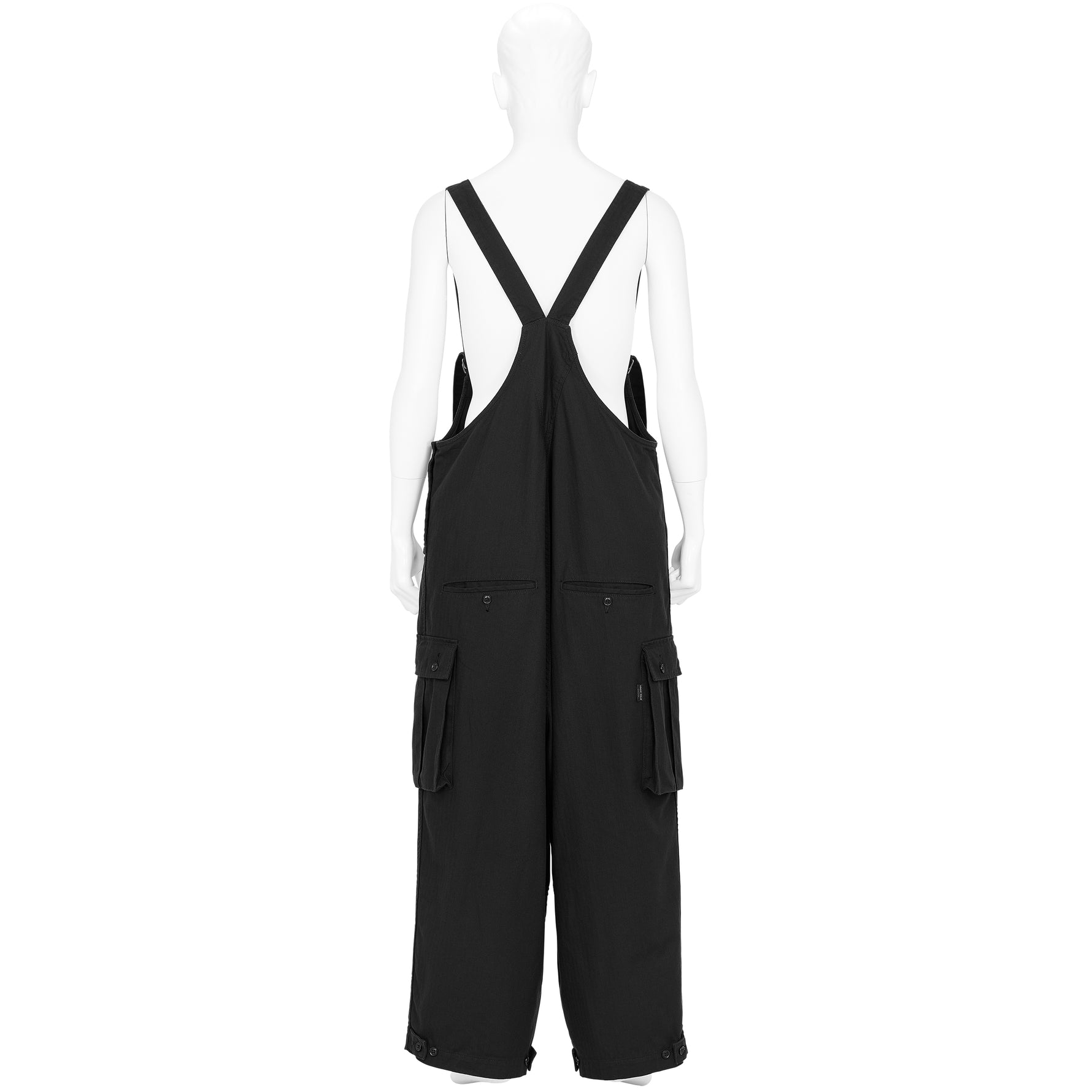 HERRINGBONE WORK OVERALLS BLACK