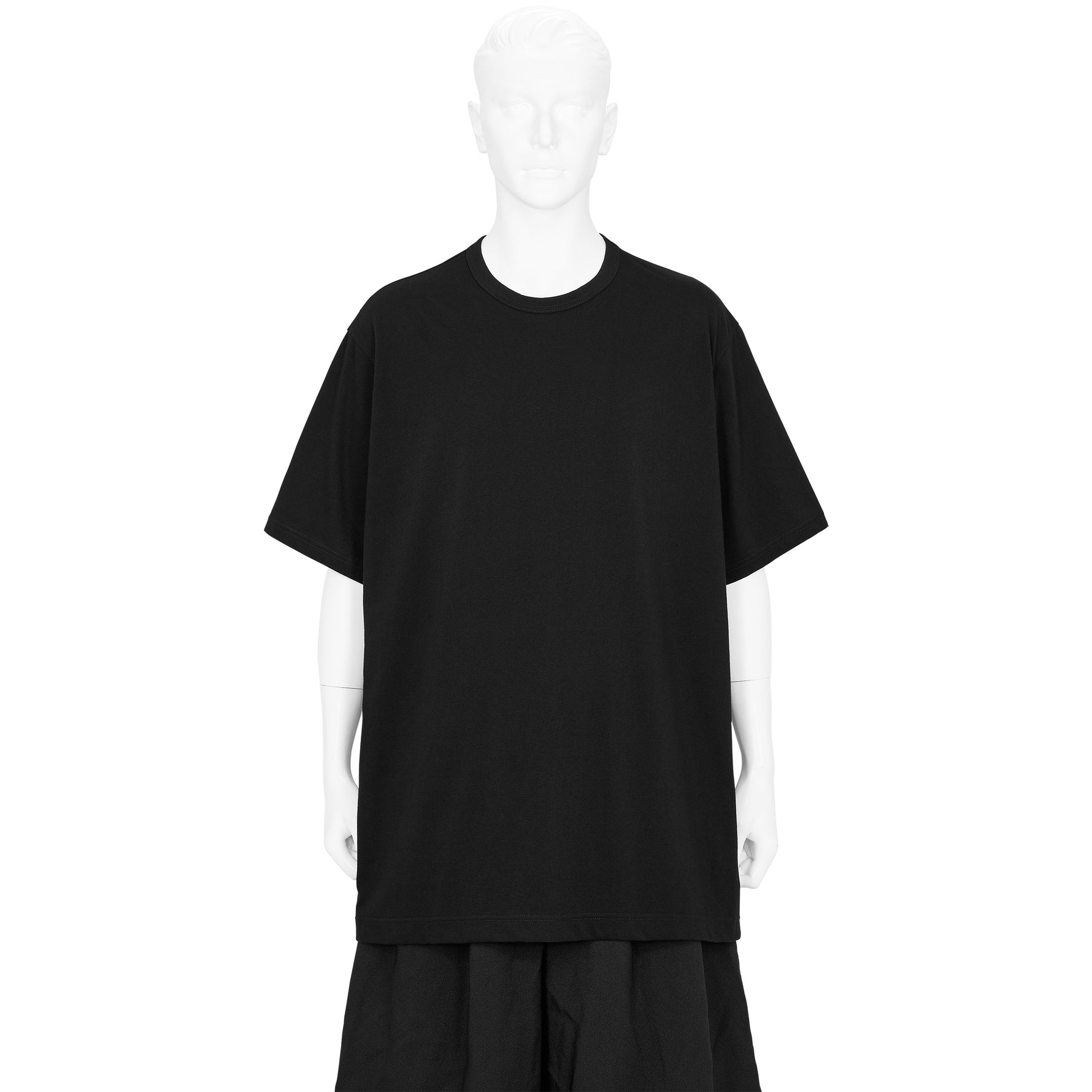 ULTIMA JERSEY ROUND NECK SHORT SLEEVE TEE SHIRT BLACK