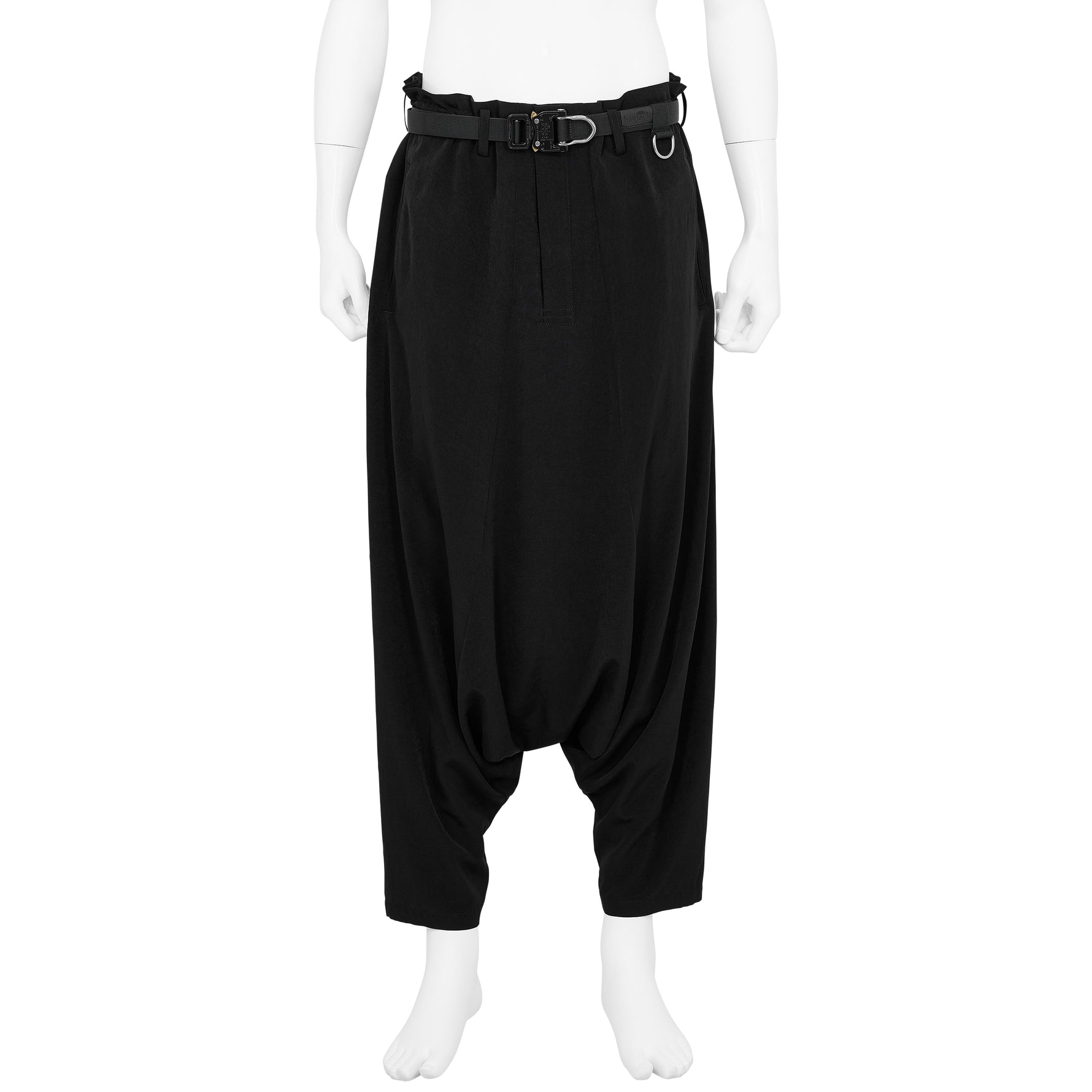 TUXEDO GUSSET SARROUEL PANTS BLACK