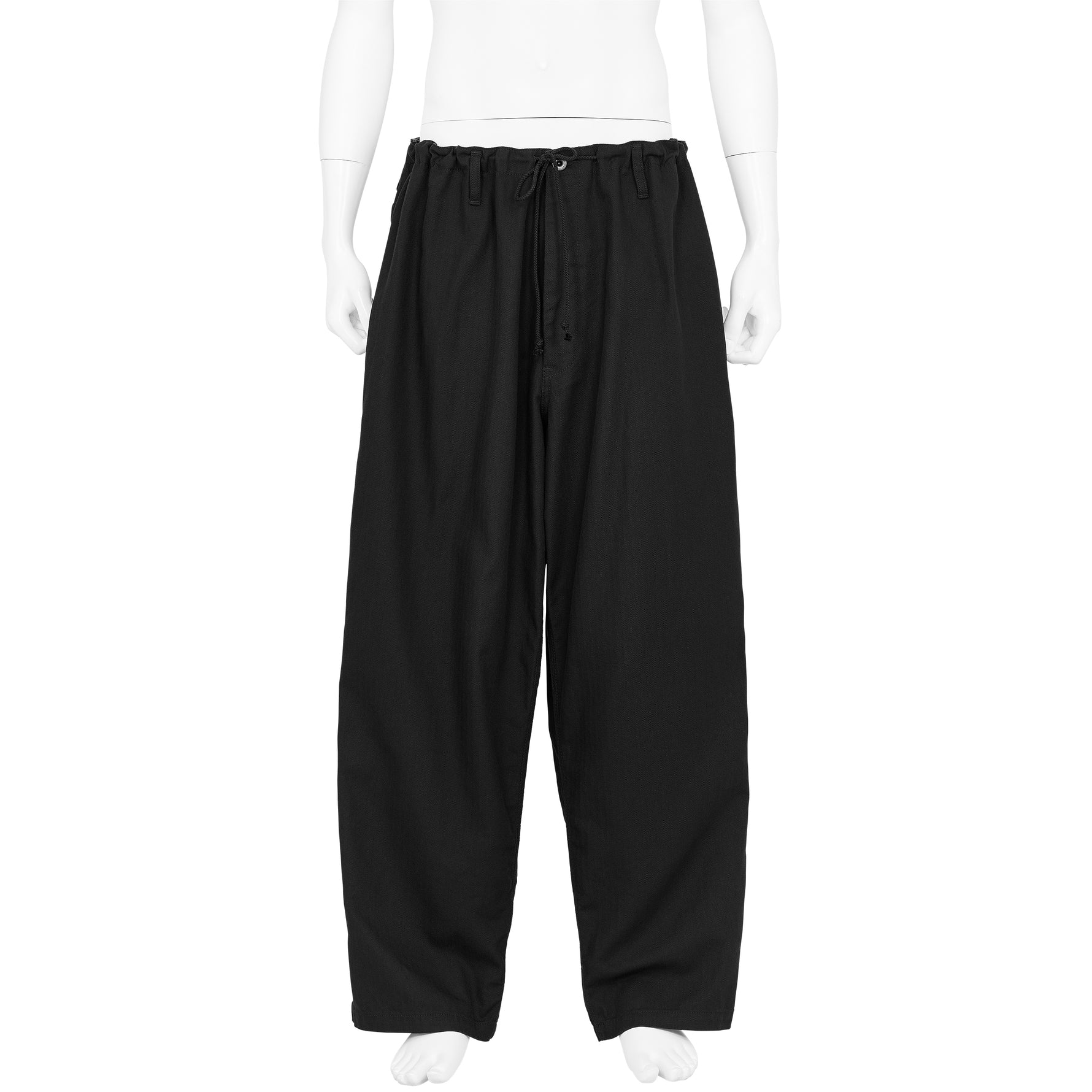 HERRINGBONE PAINTER PANTS BLACK