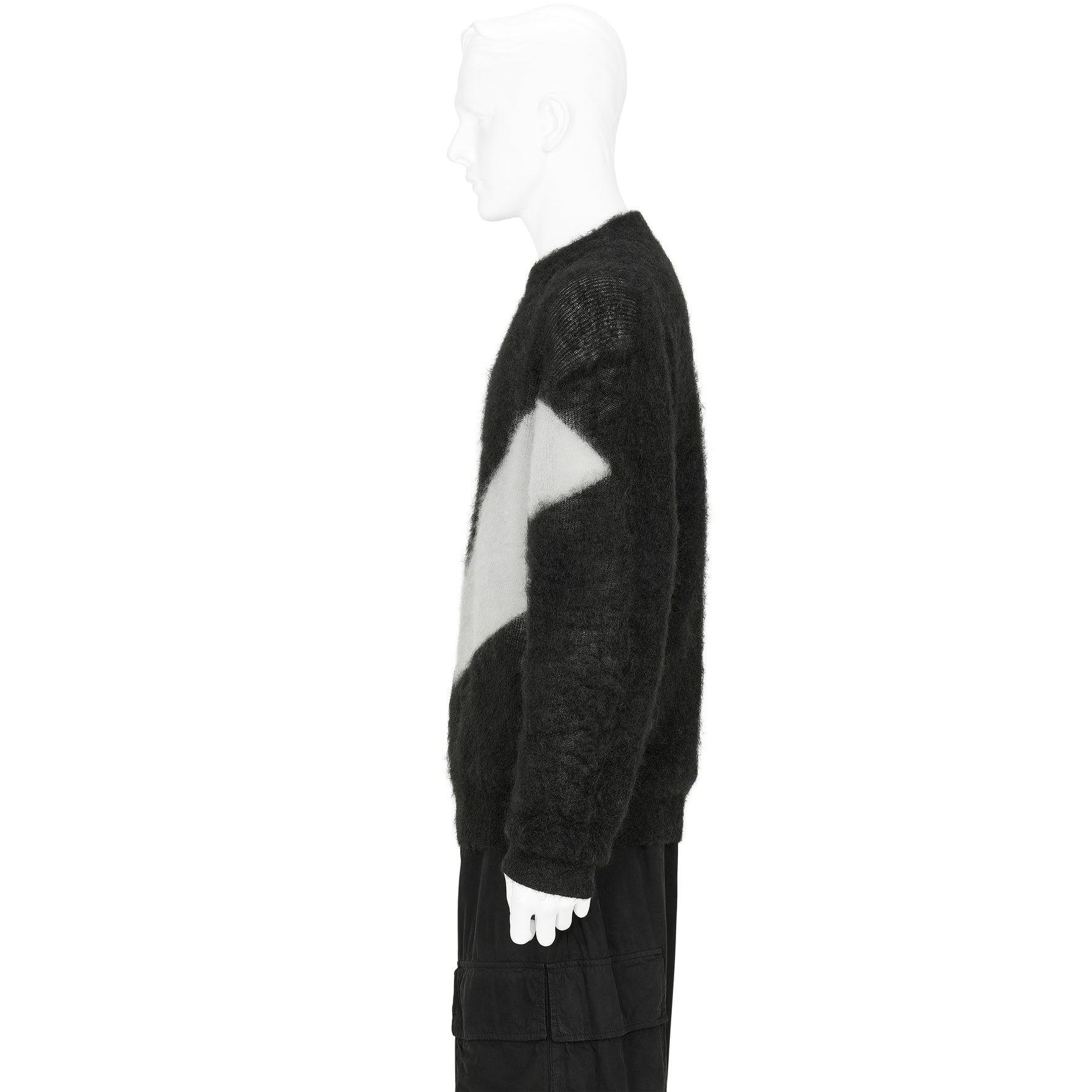 PHOTOGRAM INTARSIA KNIT BLACK