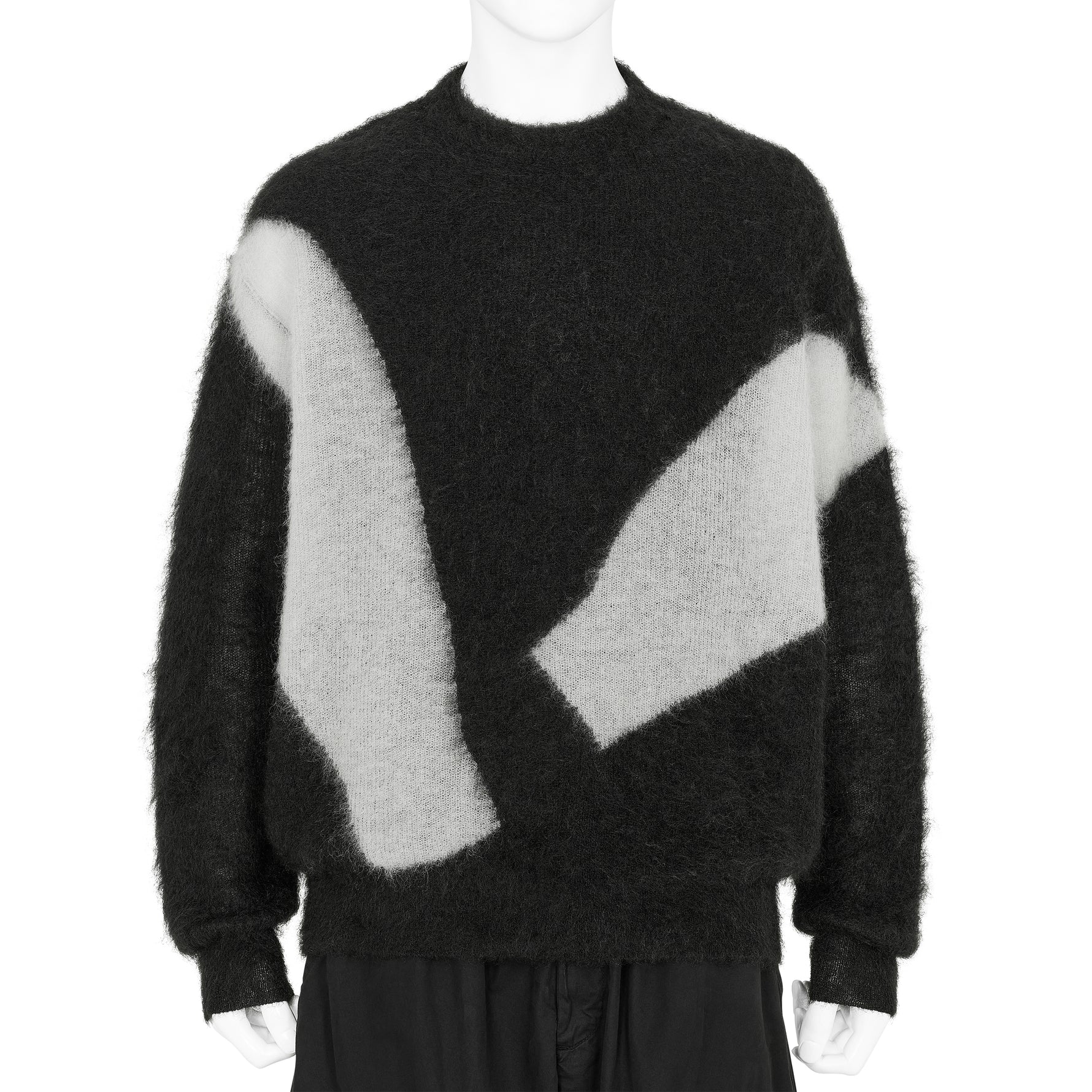 PHOTOGRAM INTARSIA KNIT BLACK