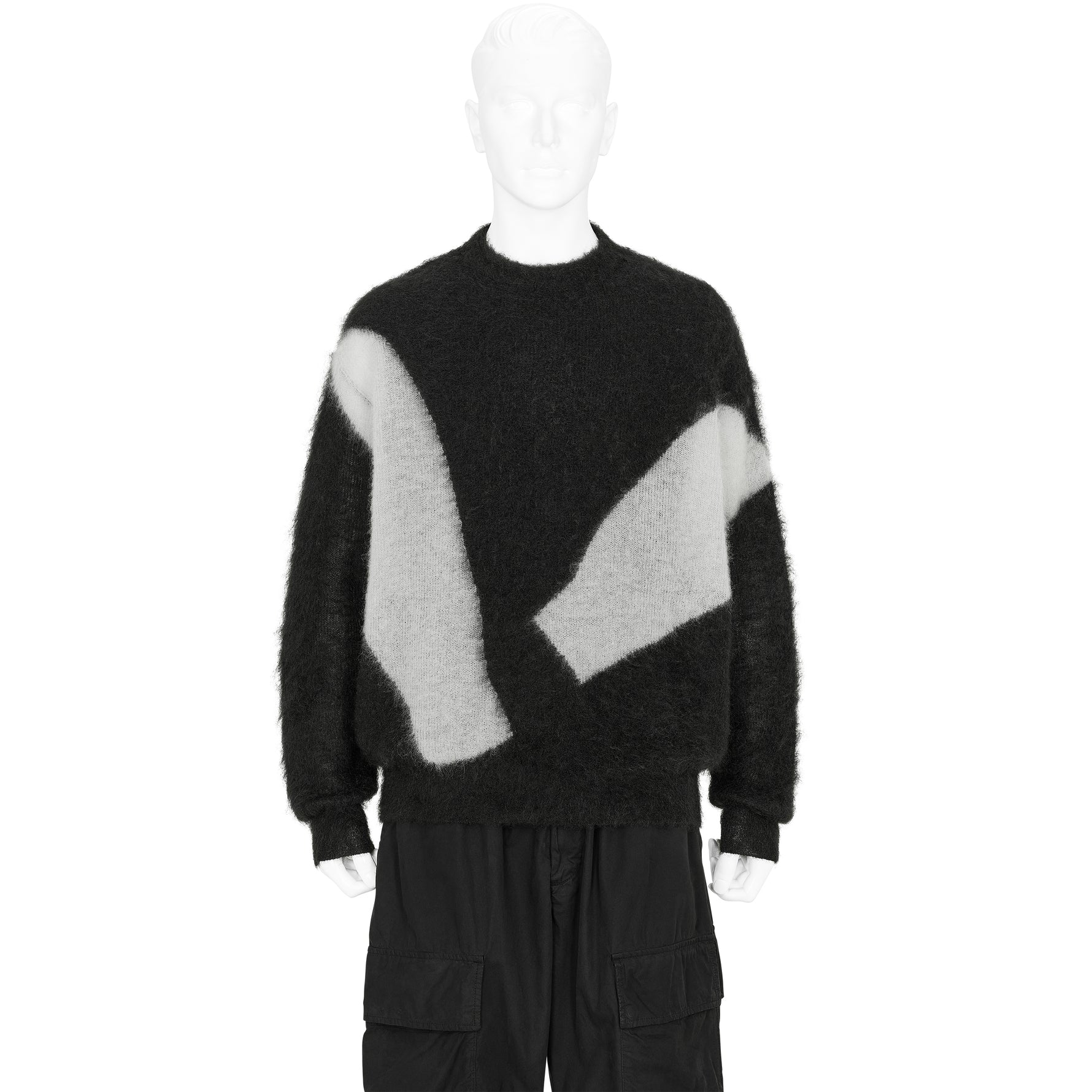 PHOTOGRAM INTARSIA KNIT BLACK