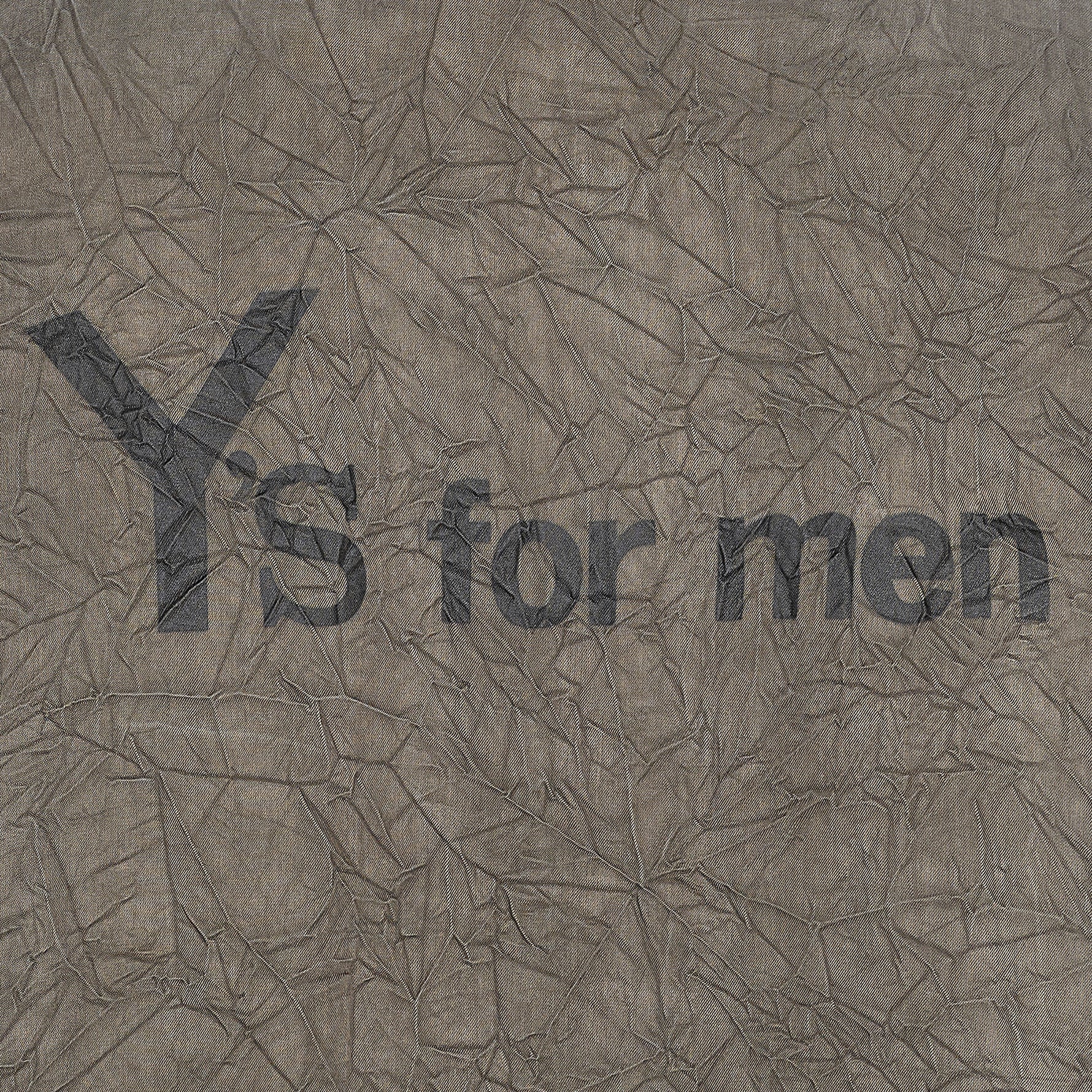 BIG LOGO ROUND NECK PULLOVER BLACK GRAY