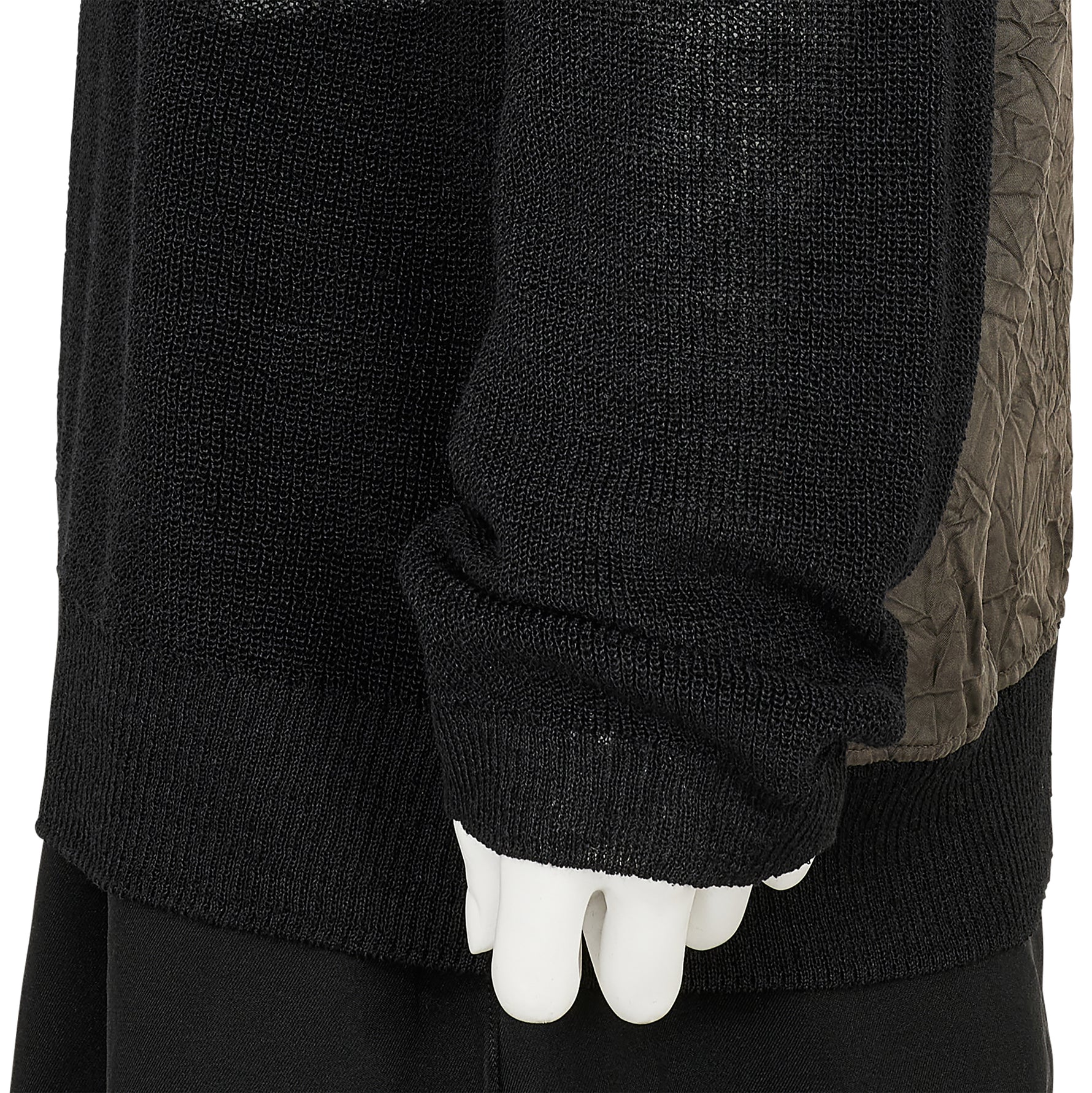 BIG LOGO ROUND NECK PULLOVER BLACK GRAY