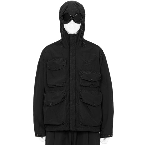 FLATT NYLON GOGGLE JACKET BLACK