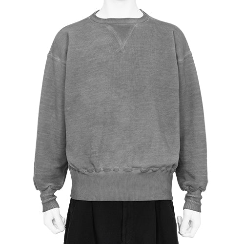 SWEAT SHIRT CAHRCOAL DYED GRAY