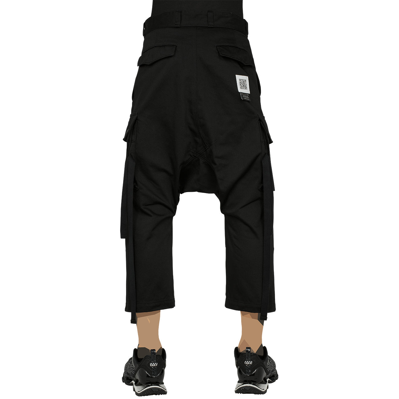 FUMITO GANRYU F-2 サルエル カーゴパンツ F2 SARROUEL PANTS BLACK - FUMITO GANRYU(フミト ガンリュウ