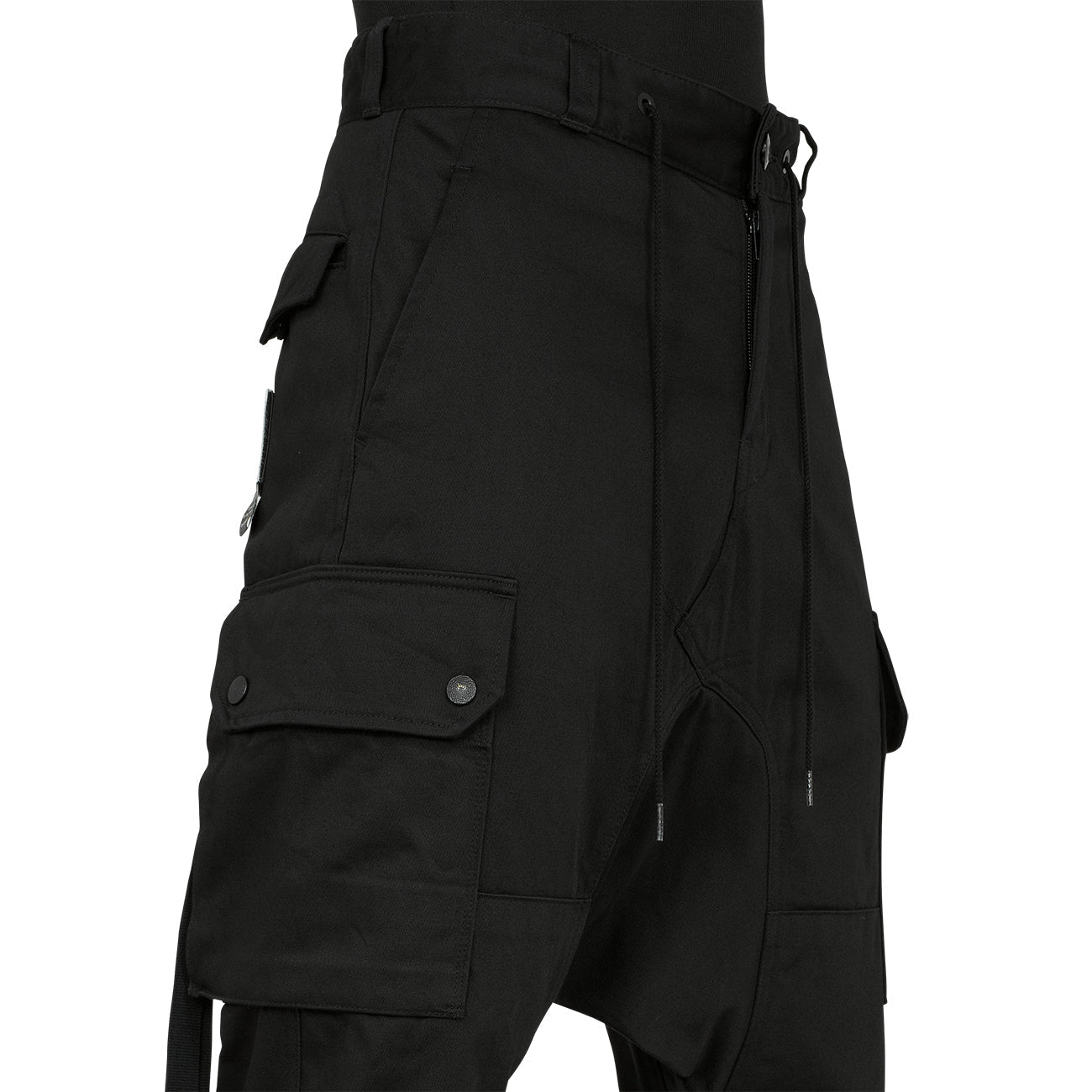 FUMITO GANRYU F-2 サルエル カーゴパンツ F2 SARROUEL PANTS BLACK - FUMITO GANRYU(フミト ガンリュウ