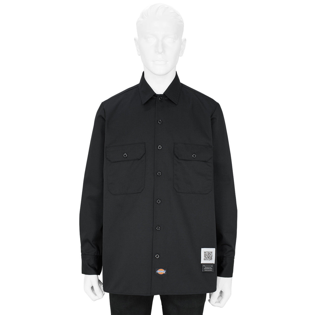 DICKIES COLLABORATION PLEATED WORK SHIRT BLACK