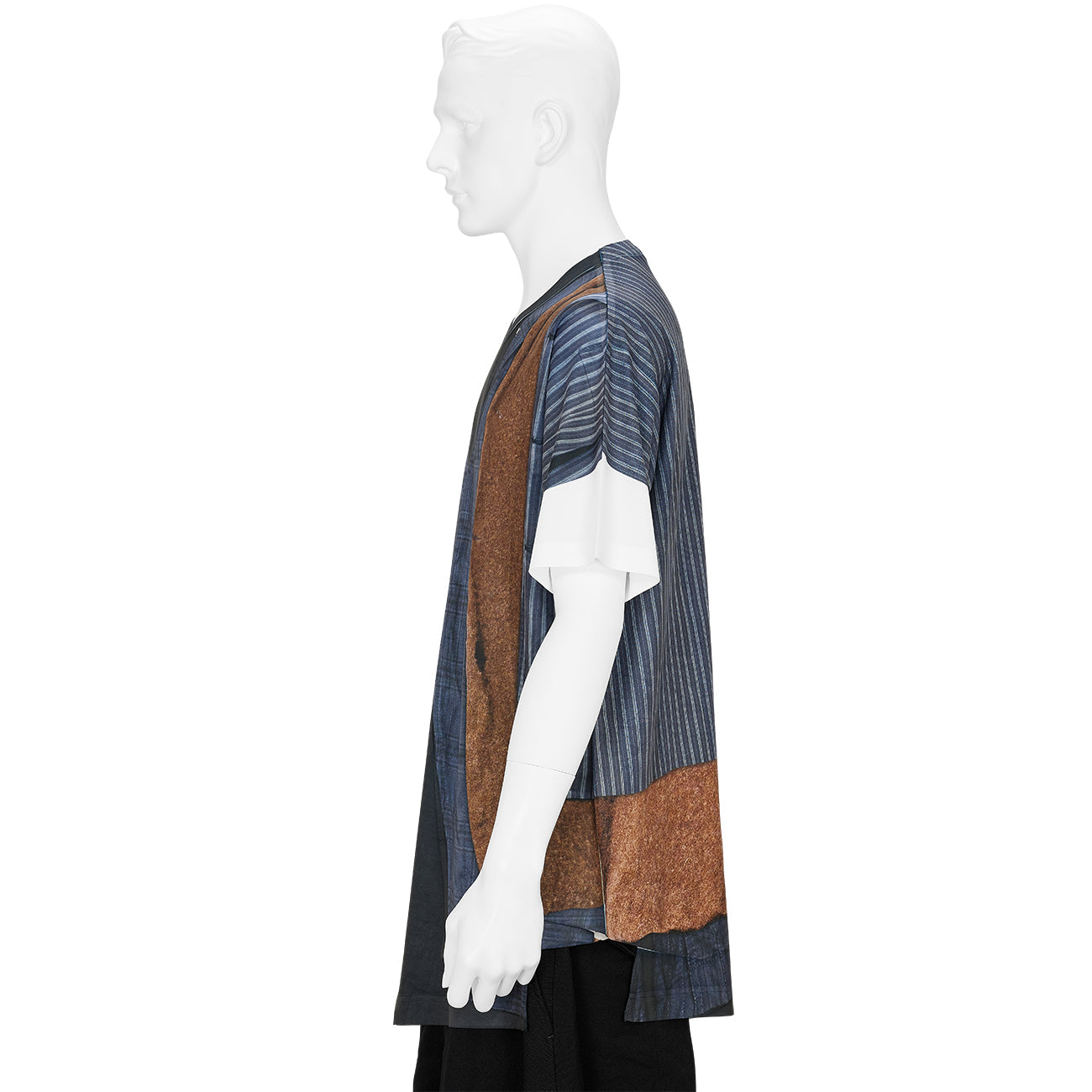 TRANSFER PRINT TEE SHIRT NAVY