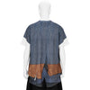 TRANSFER PRINT TEE SHIRT NAVY