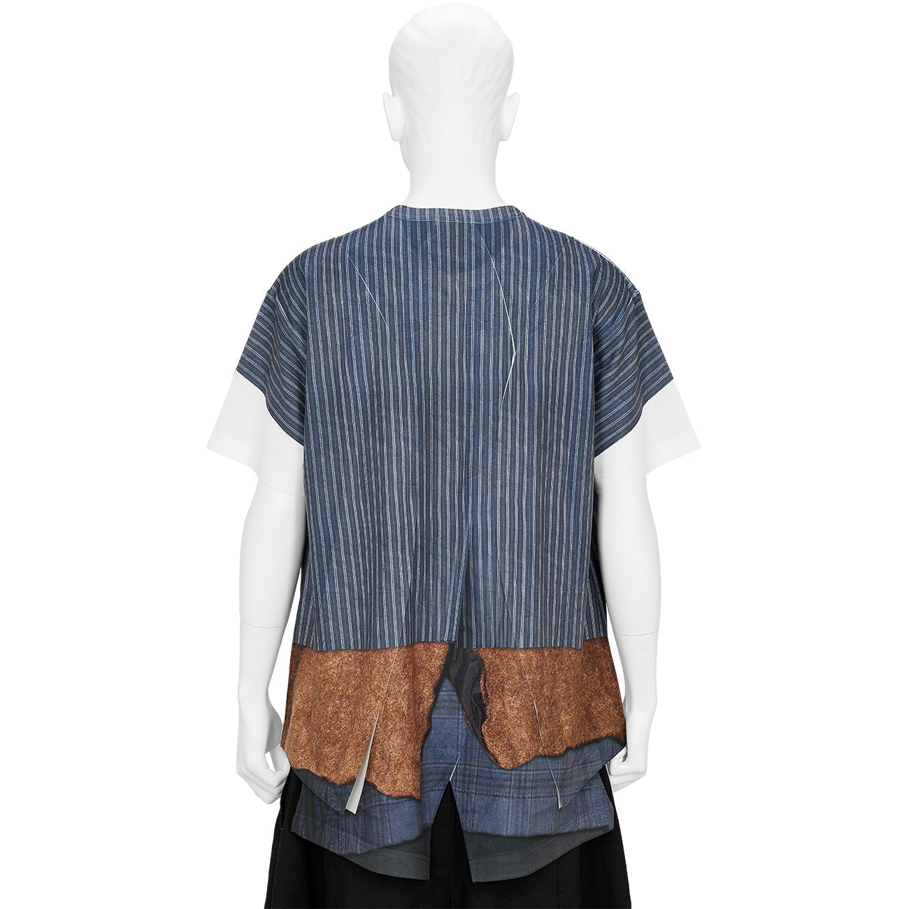 TRANSFER PRINT TEE SHIRT NAVY